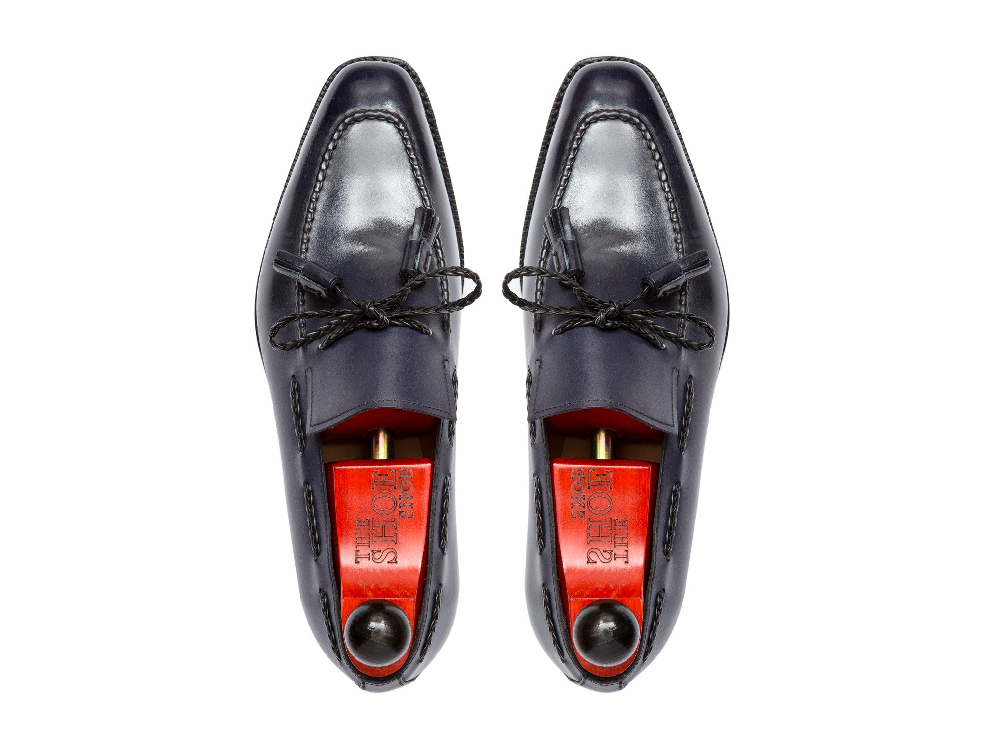 Issaquah - MTO - Navy Calf - LPB Last - Single Leather Sole-Made To Order Tassel Loafer-J.FitzPatrick Footwear