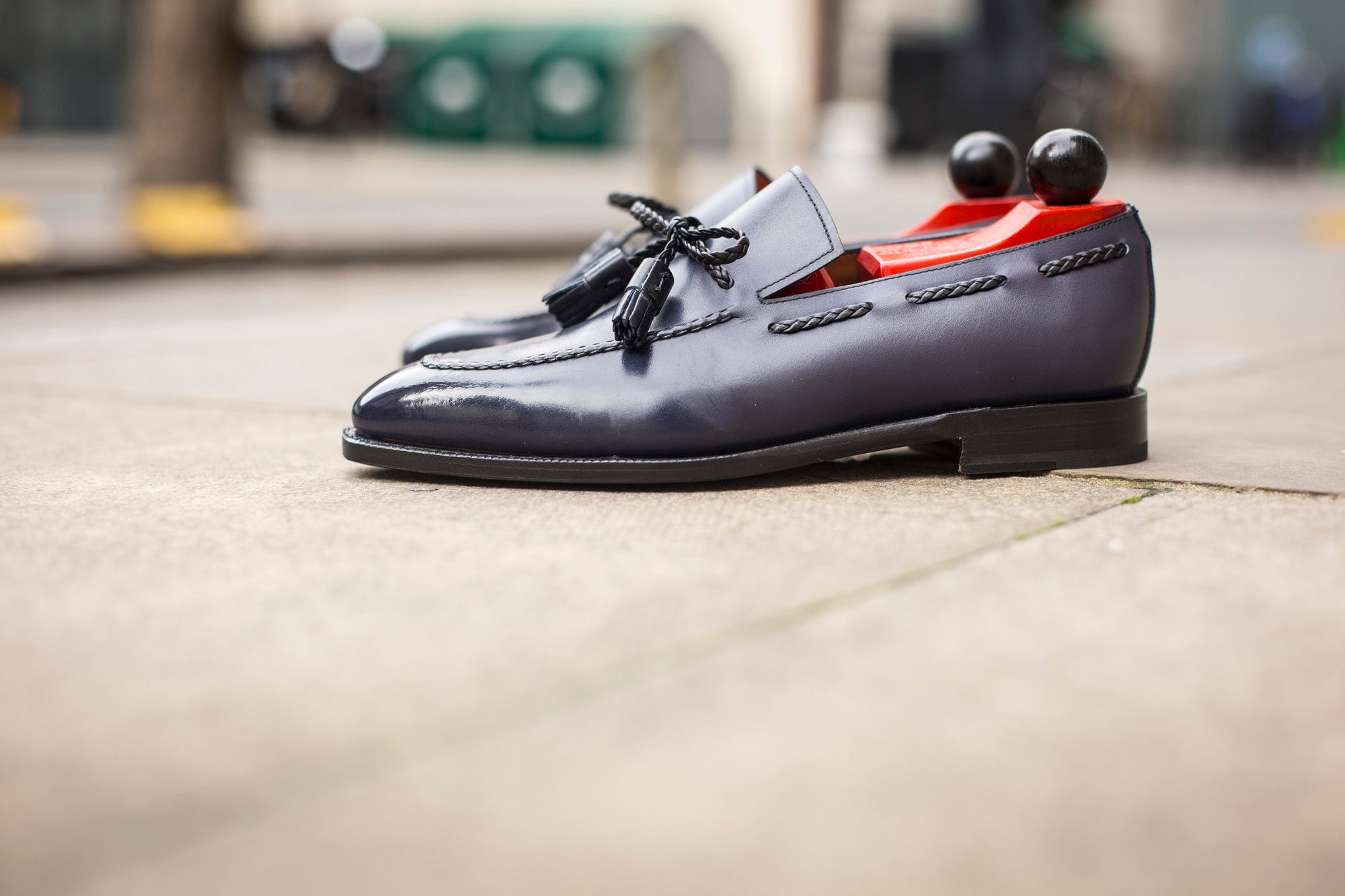 Issaquah - MTO - Navy Calf - LPB Last - Single Leather Sole-Made To Order Tassel Loafer-J.FitzPatrick Footwear