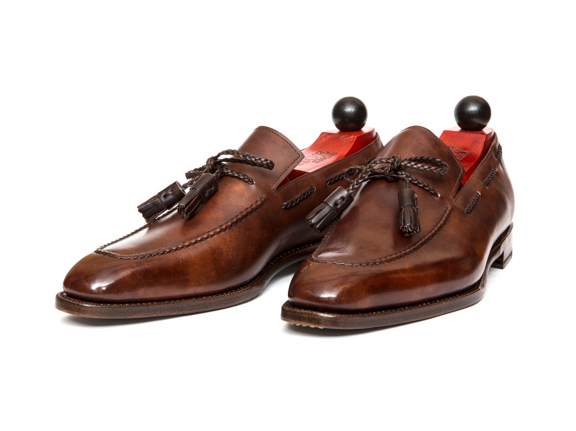 Issaquah - MTO - Walnut Museum Calf - LPB Last - Antique Single Leather Sole-Made To Order Tassel Loafer-J.FitzPatrick Footwear