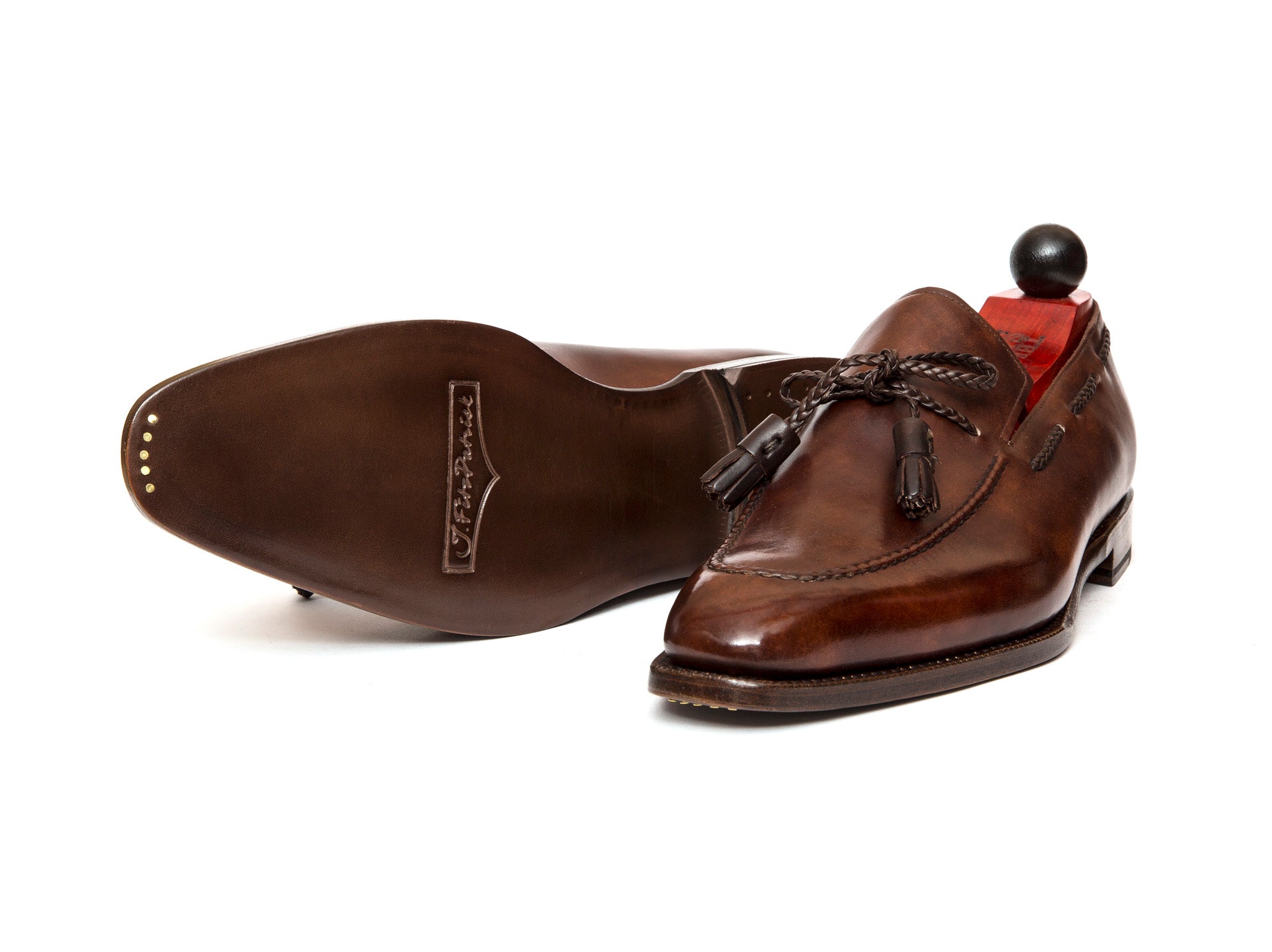 Issaquah - MTO - Walnut Museum Calf - LPB Last - Antique Single Leather Sole-Made To Order Tassel Loafer-J.FitzPatrick Footwear