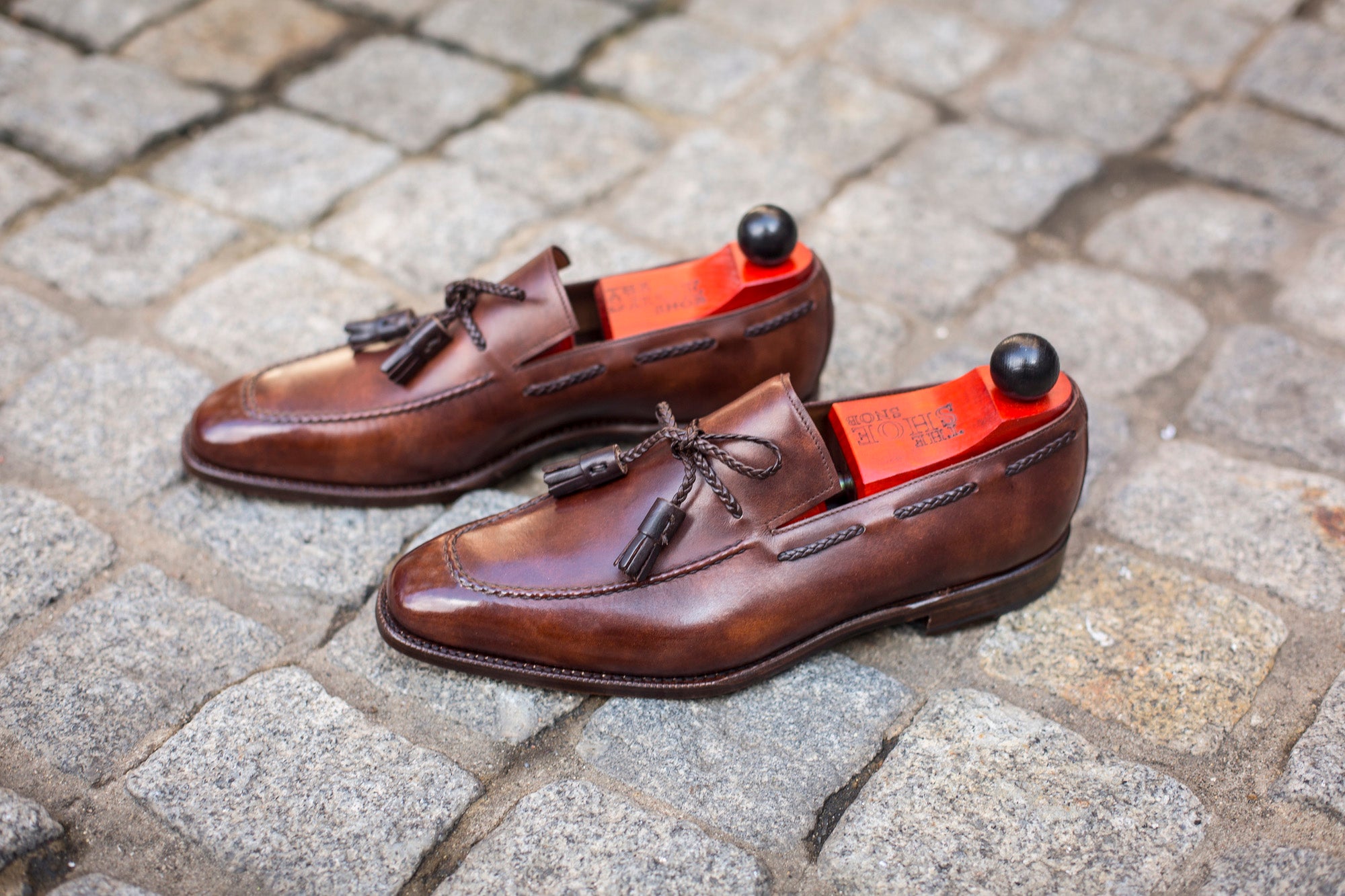 Issaquah - MTO - Walnut Museum Calf - LPB Last - Antique Single Leather Sole-Made To Order Tassel Loafer-J.FitzPatrick Footwear