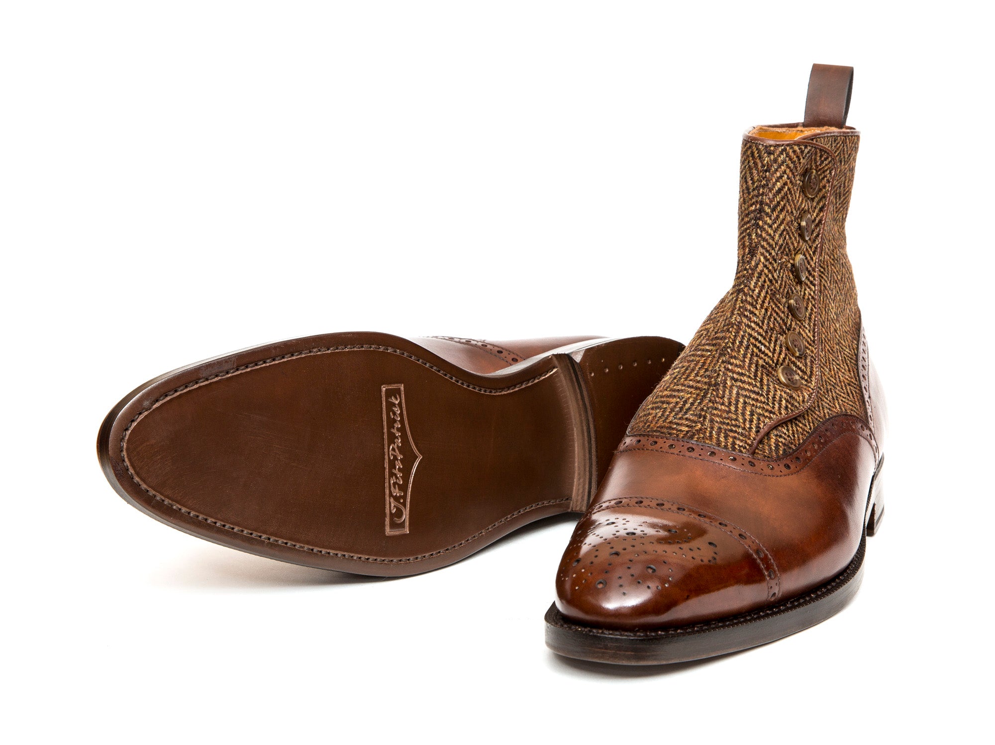 Puyallup - MTO - Gold Museum Calf / Gold Tweed - NGT Last - Double Leather Sole