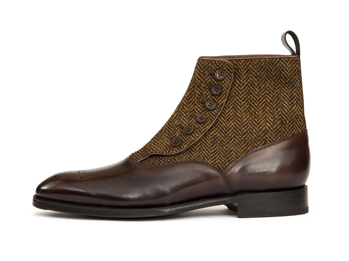 J.FitzPatrick Footwear - Westlake - Antique Brown Calf / Gold Tweed - NGT Last