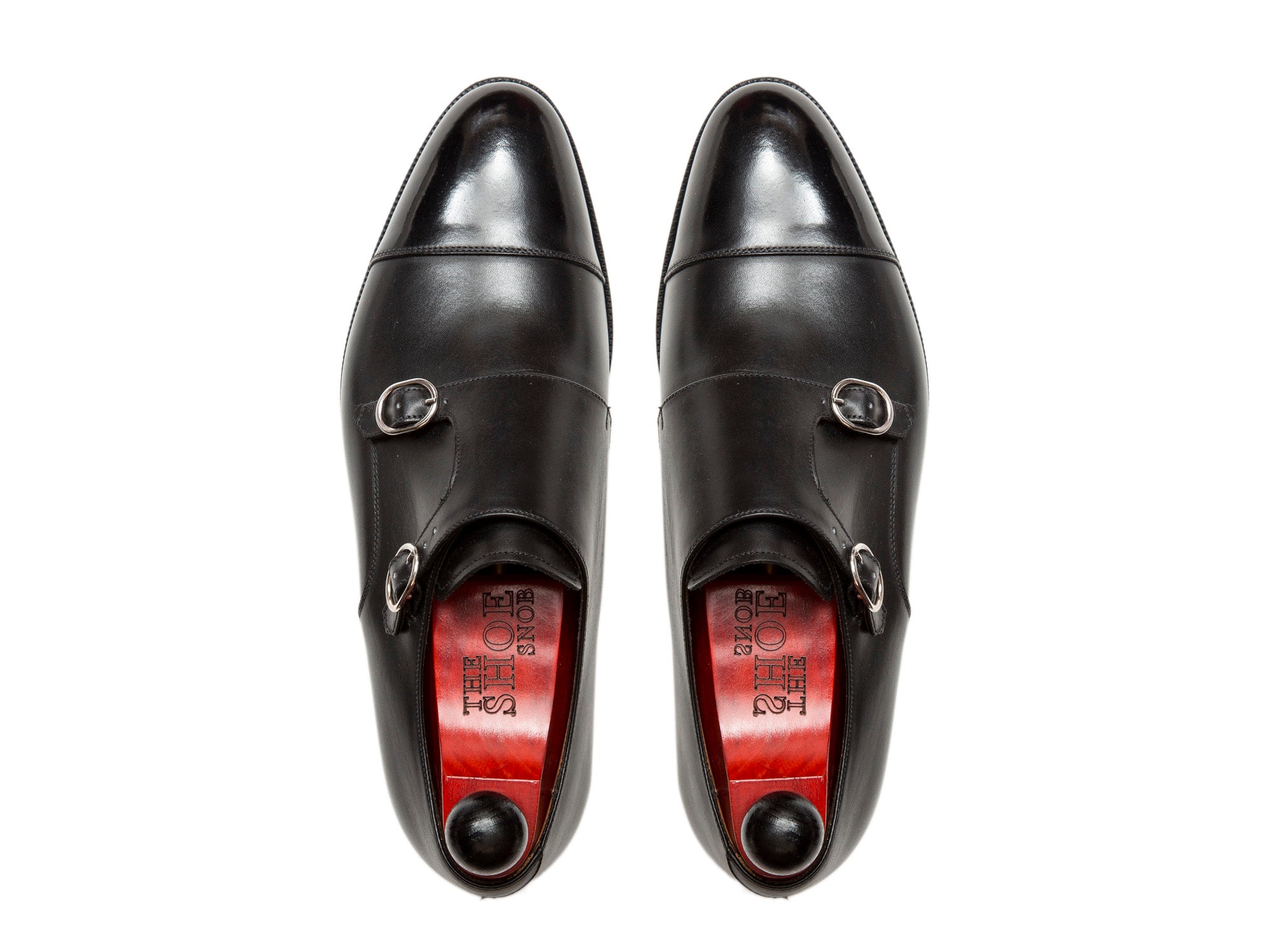 Kent - MTO - Black Calf-Made To Order Double Monkstrap Cap Toe-J.FitzPatrick Footwear