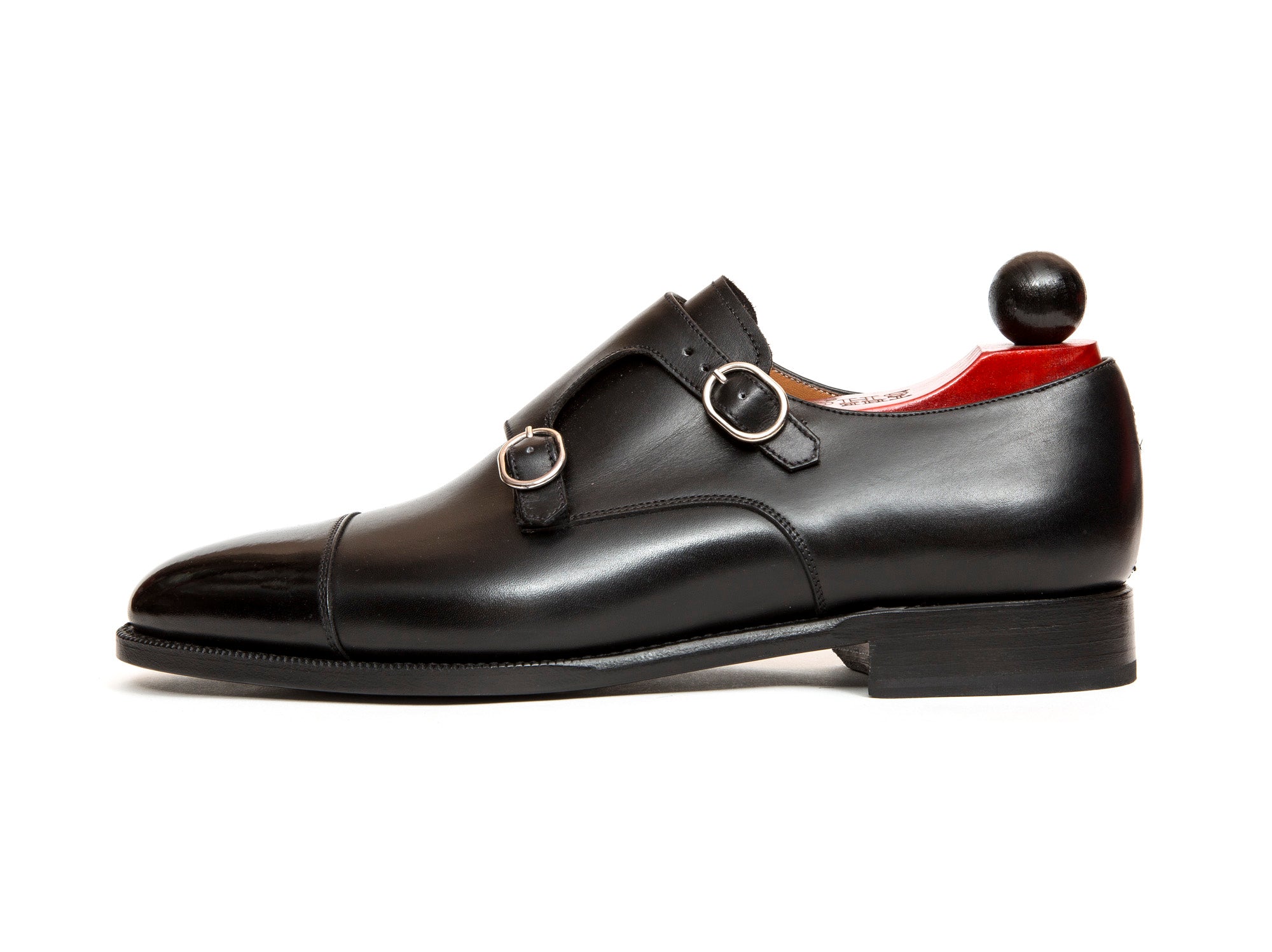 Kent - MTO - Black Calf-Made To Order Double Monkstrap Cap Toe-J.FitzPatrick Footwear