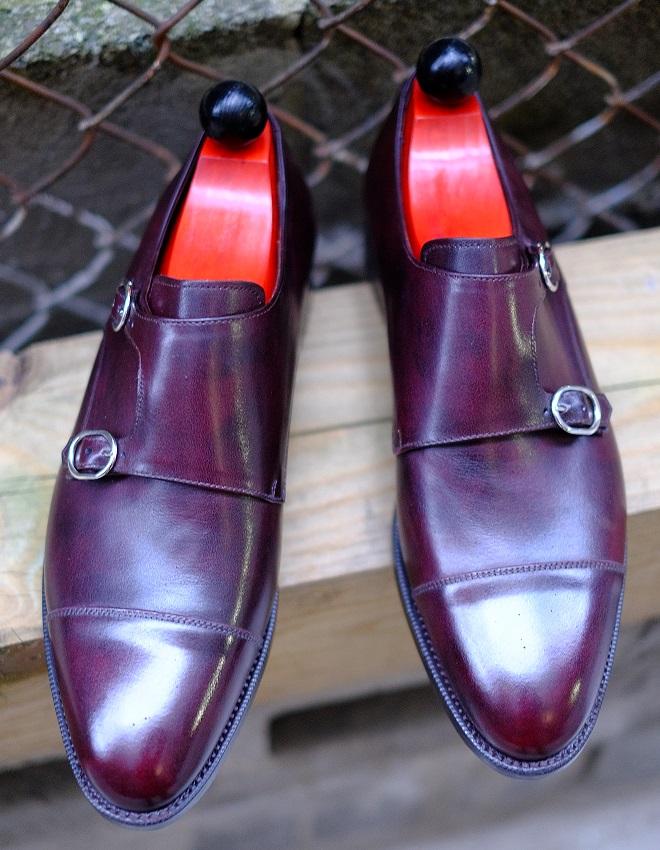 Kent - MTO - Sangria Calf-Made To Order Double Monkstrap Cap Toe-J.FitzPatrick Footwear