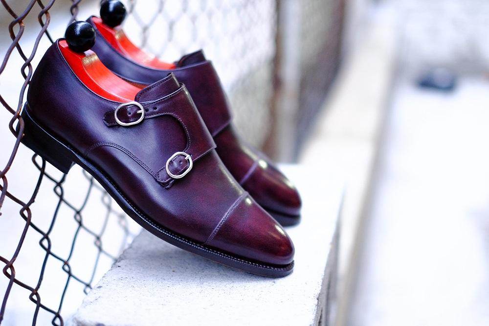 Kent - MTO - Sangria Calf-Made To Order Double Monkstrap Cap Toe-J.FitzPatrick Footwear
