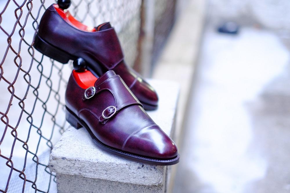 Kent - MTO - Sangria Calf-Made To Order Double Monkstrap Cap Toe-J.FitzPatrick Footwear