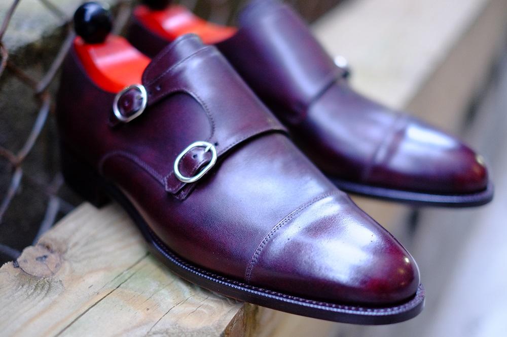 Kent - MTO - Sangria Calf-Made To Order Double Monkstrap Cap Toe-J.FitzPatrick Footwear