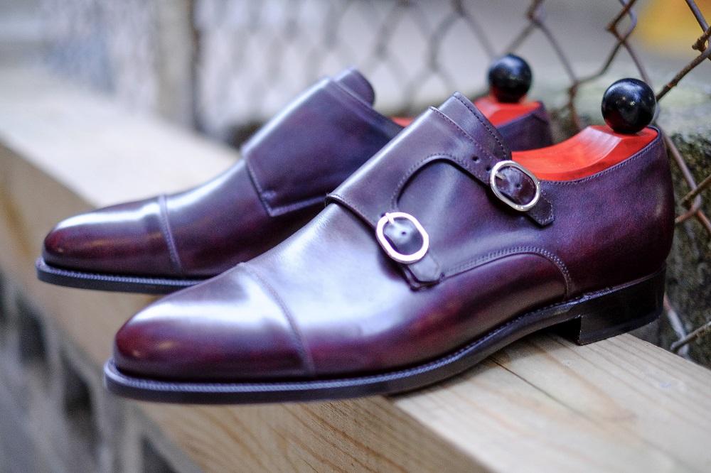 Kent - MTO - Sangria Calf-Made To Order Double Monkstrap Cap Toe-J.FitzPatrick Footwear
