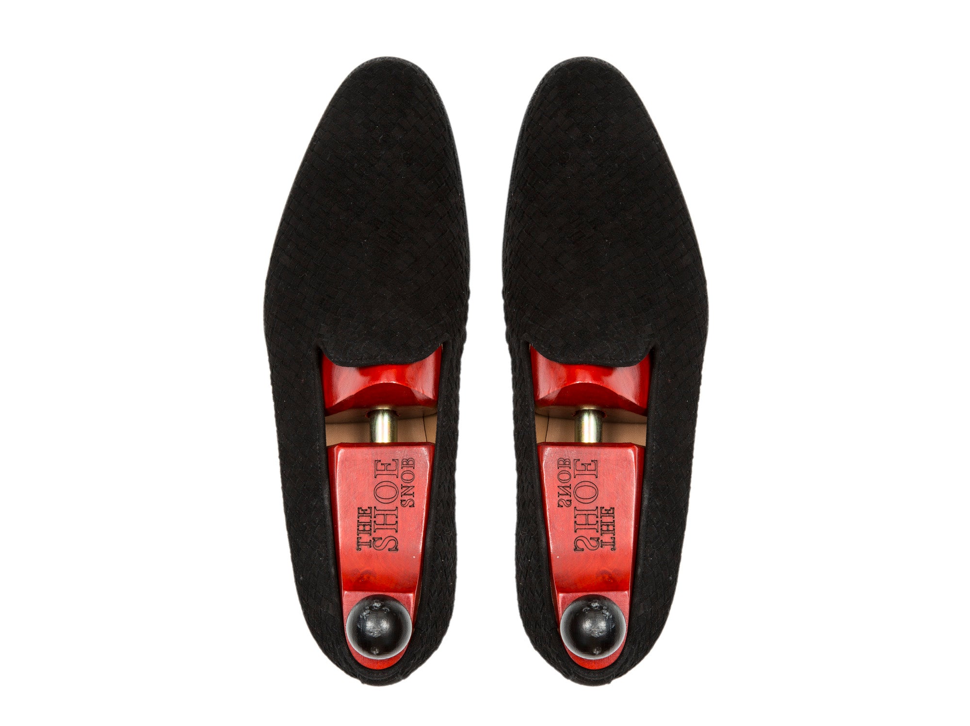 Laurelhurst II - MTO - Braided Black Suede - TMG Last - Single Leather Sole-Made To Order Slipper Loafer-J.FitzPatrick Footwear