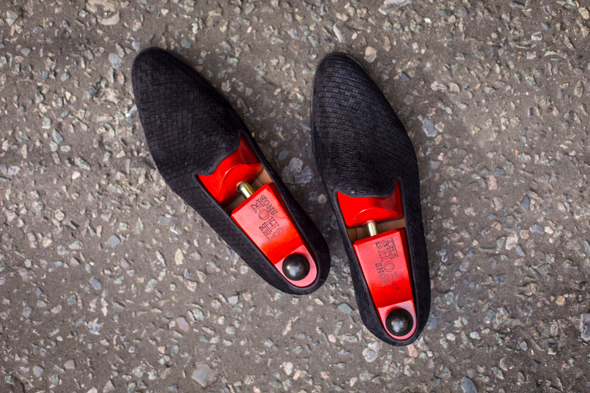 Laurelhurst II - MTO - Braided Black Suede - TMG Last - Single Leather Sole-Made To Order Slipper Loafer-J.FitzPatrick Footwear