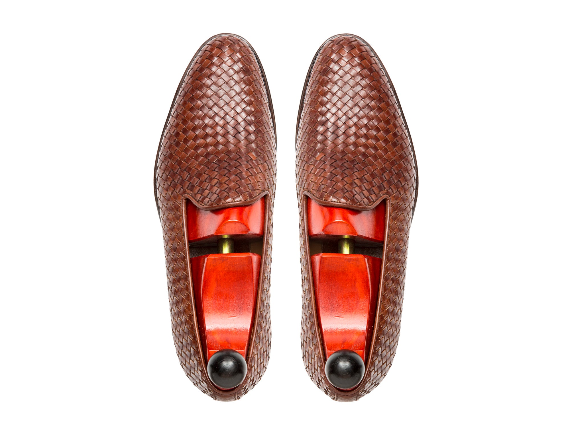 Laurelhurst II - MTO - Braided Gold Museum Calf - TMG Last - Antique Single Leather Sole-Made To Order Slipper Loafer-J.FitzPatrick Footwear