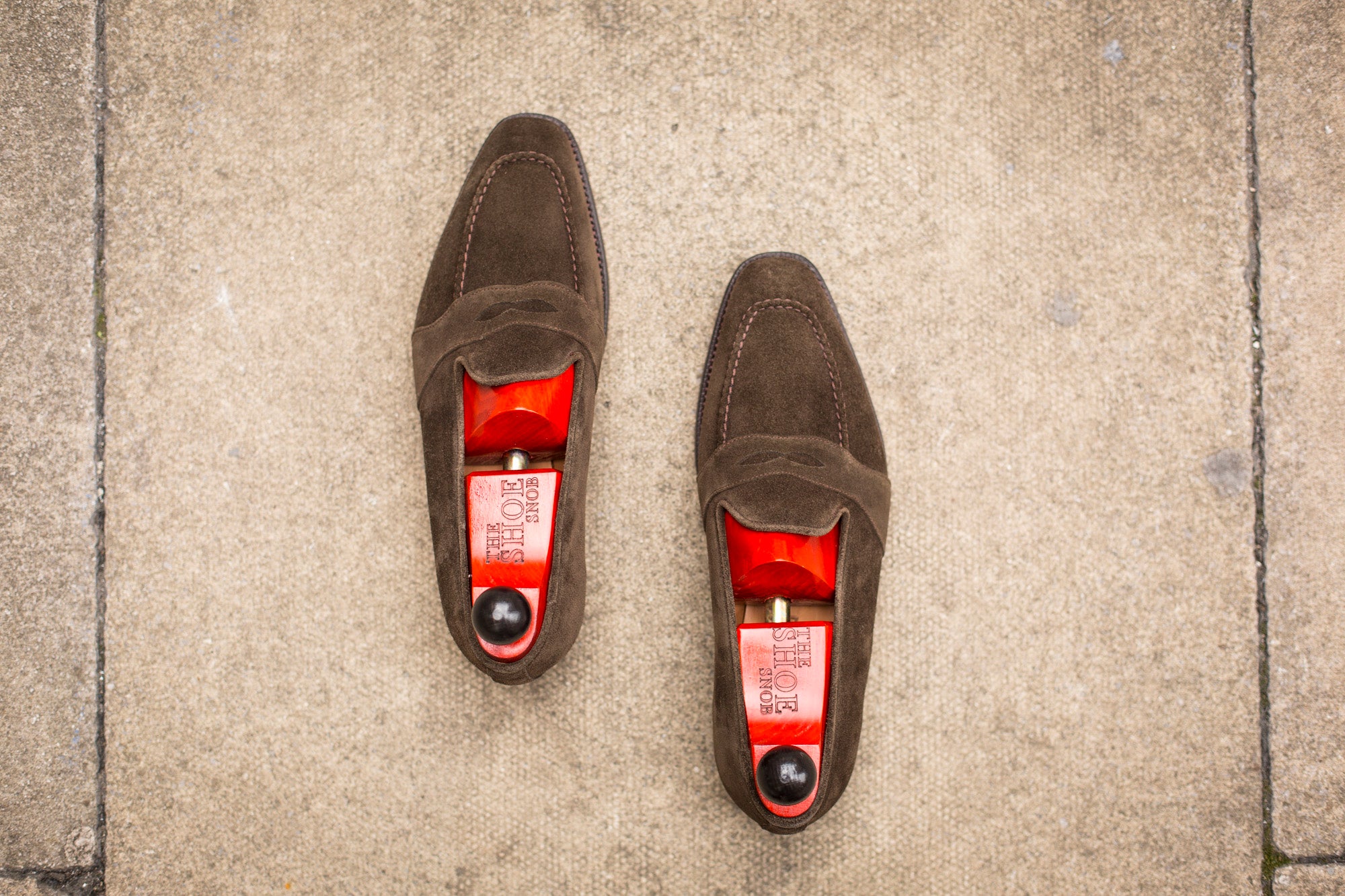Madison - MTO - Moss Suede - LPB Last - City Rubber Sole-Made To Order Penny Loafer Full Strap-J.FitzPatrick Footwear