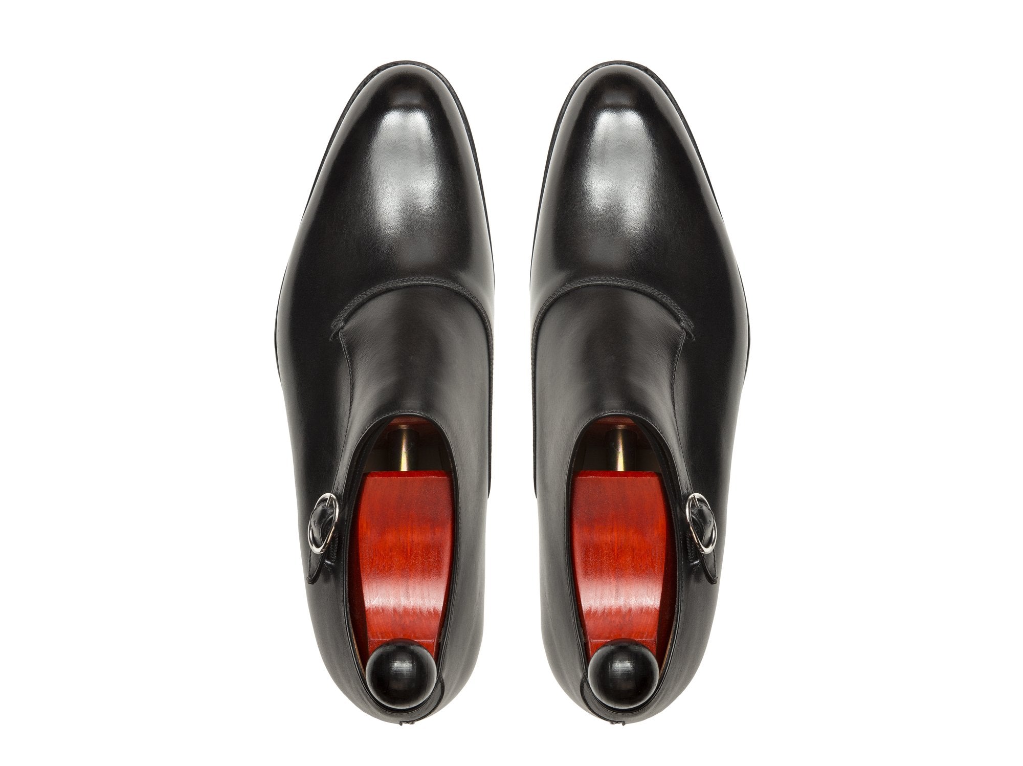 Madrona - MTO - Black Calf-Made To Order Single Monkstrap Plain Toe-J.FitzPatrick Footwear