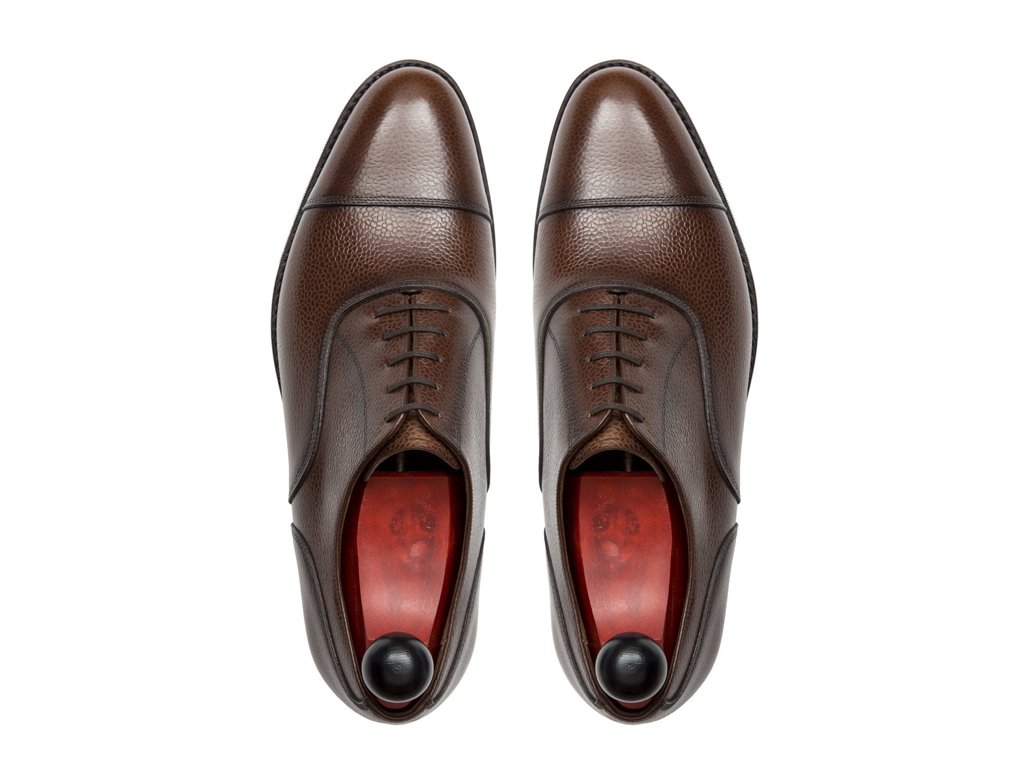 Magnolia - MTO - Brown Soft Grain - TMG Last - City Rubber Sole-Made To Order Classic Captoe Cap Toe Oxfords-J.FitzPatrick Footwear