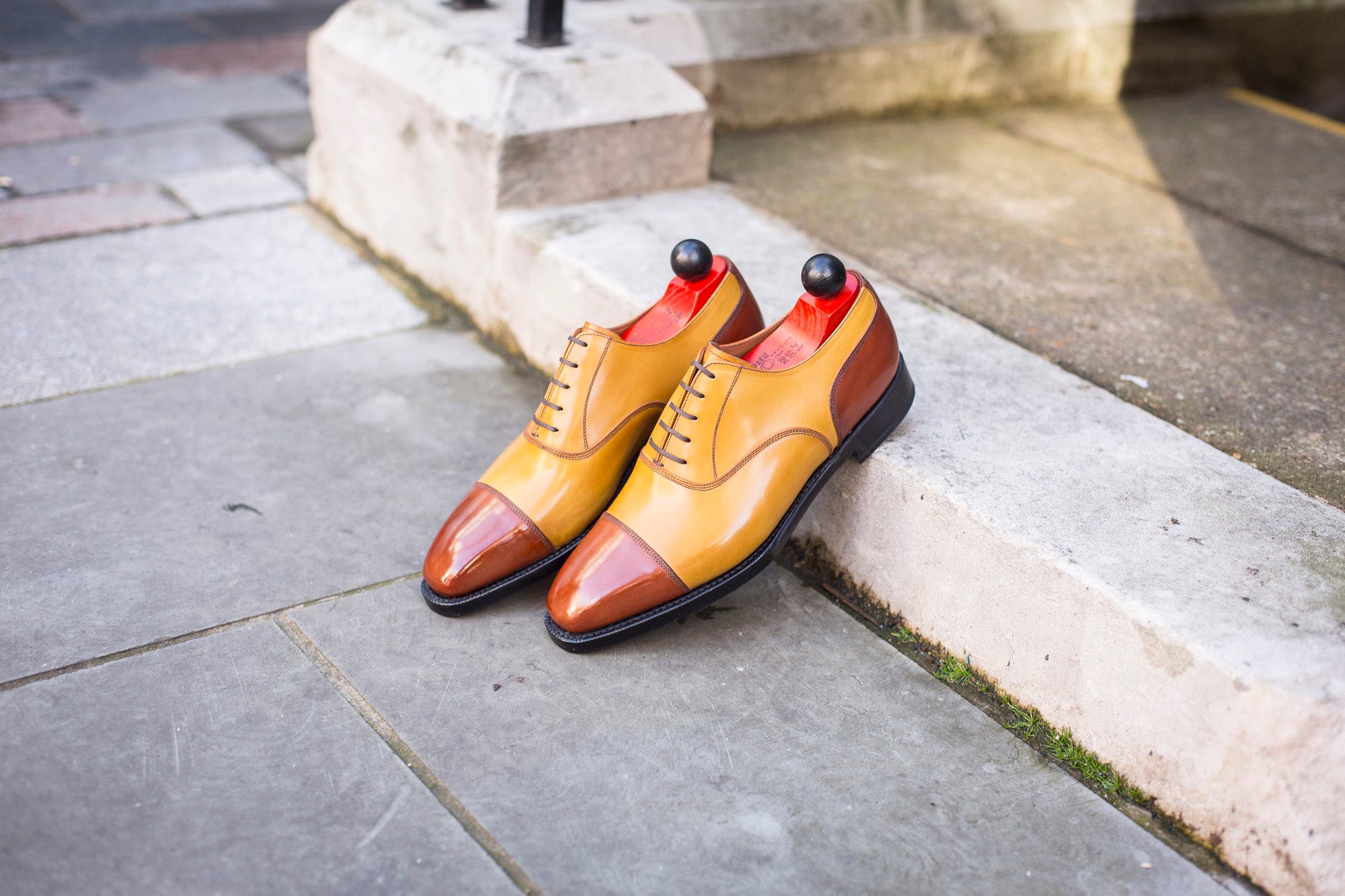 Magnolia - MTO - Cedar Calf / Shaded Tan Calf - MGF Last - Single Leather Sole-Made To Order Classic Captoe Cap Toe Oxfords-J.FitzPatrick Footwear