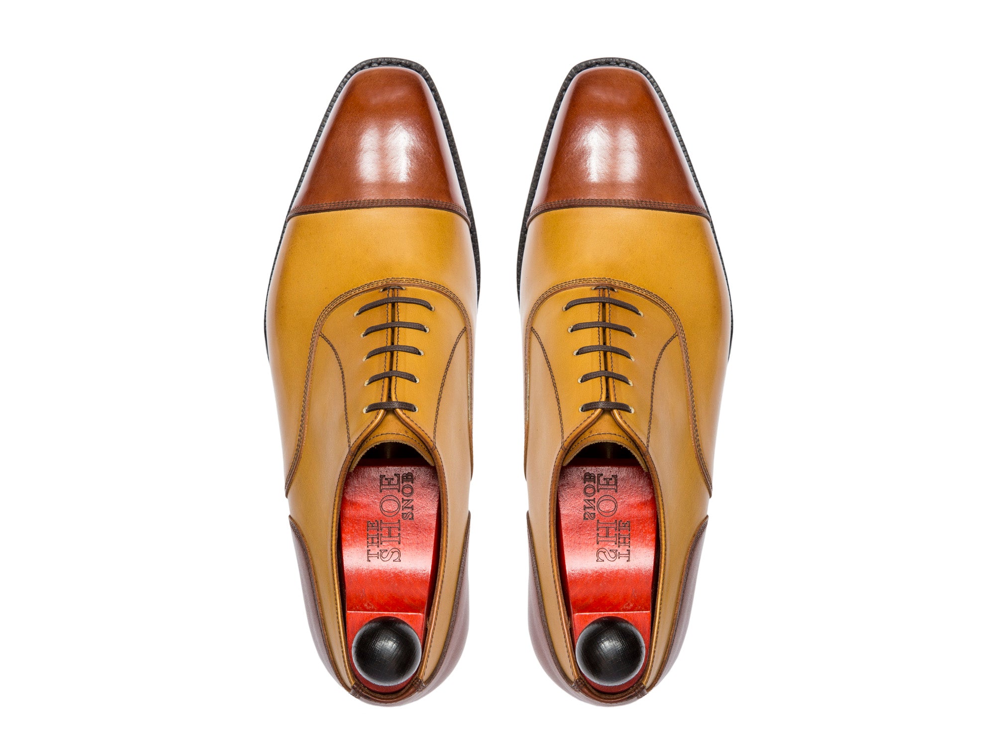 Magnolia - MTO - Cedar Calf / Shaded Tan Calf - MGF Last - Single Leather Sole-Made To Order Classic Captoe Cap Toe Oxfords-J.FitzPatrick Footwear