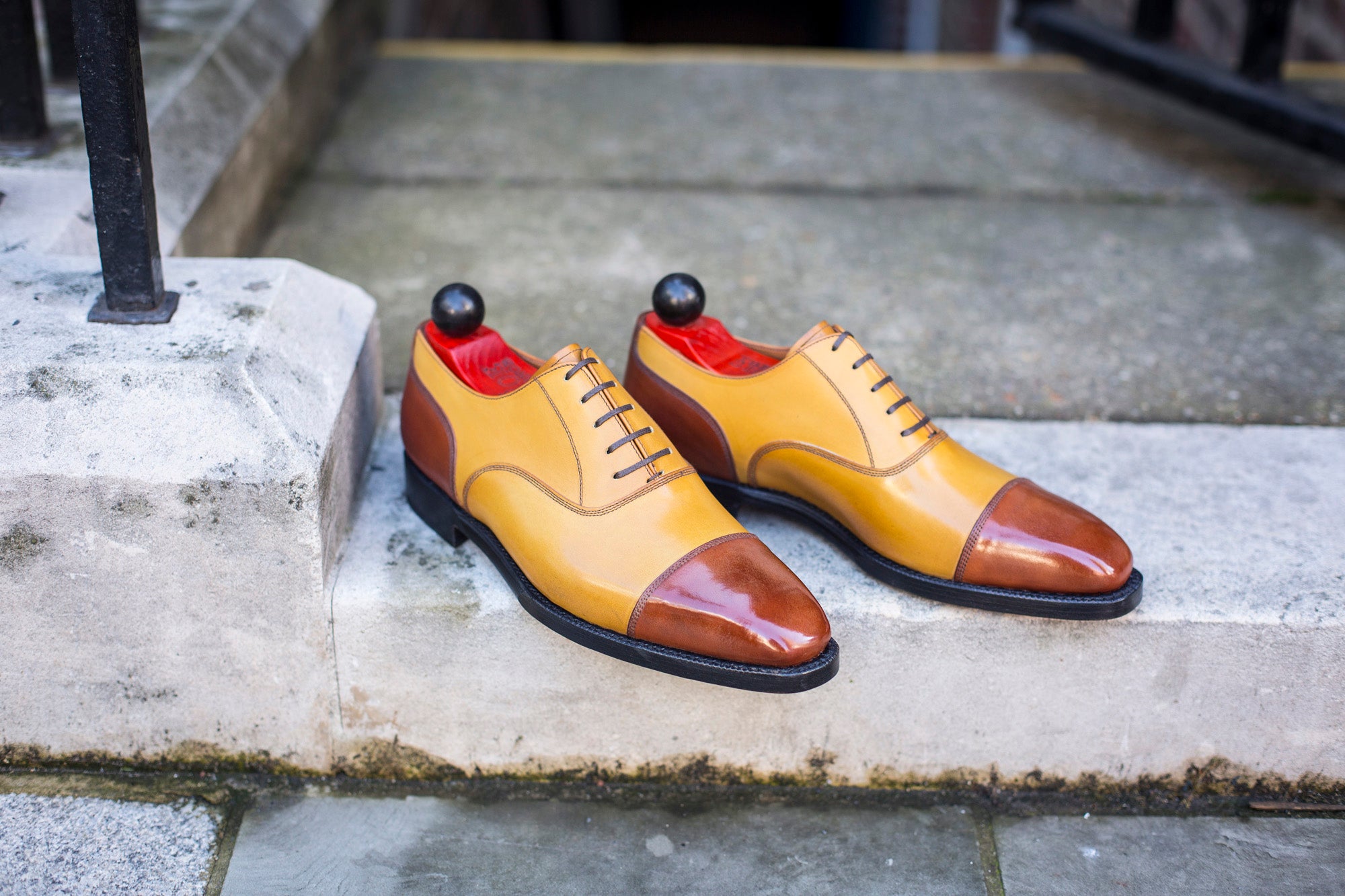 Magnolia - MTO - Cedar Calf / Shaded Tan Calf - MGF Last - Single Leather Sole-Made To Order Classic Captoe Cap Toe Oxfords-J.FitzPatrick Footwear