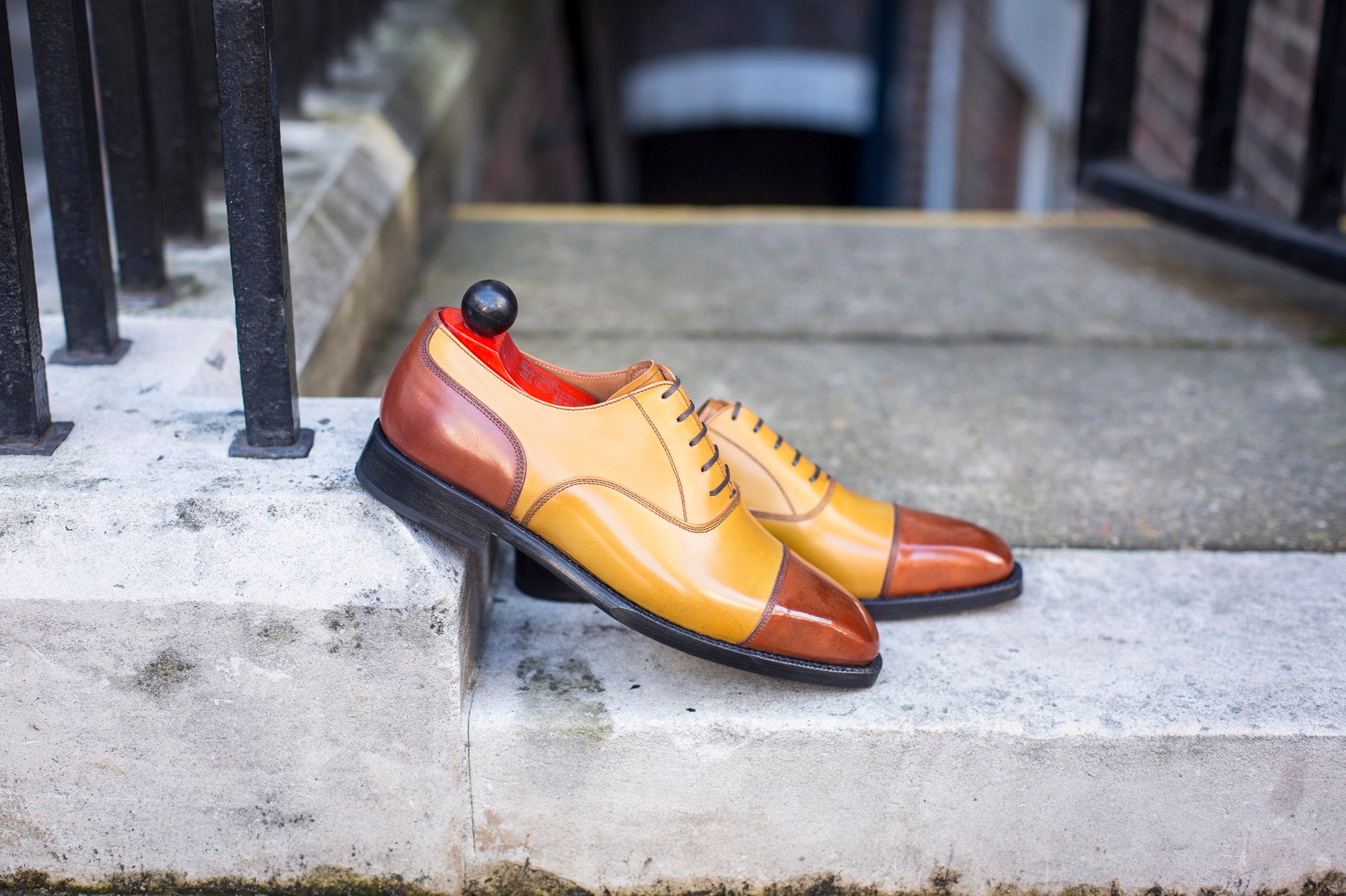 Magnolia - MTO - Cedar Calf / Shaded Tan Calf - MGF Last - Single Leather Sole-Made To Order Classic Captoe Cap Toe Oxfords-J.FitzPatrick Footwear