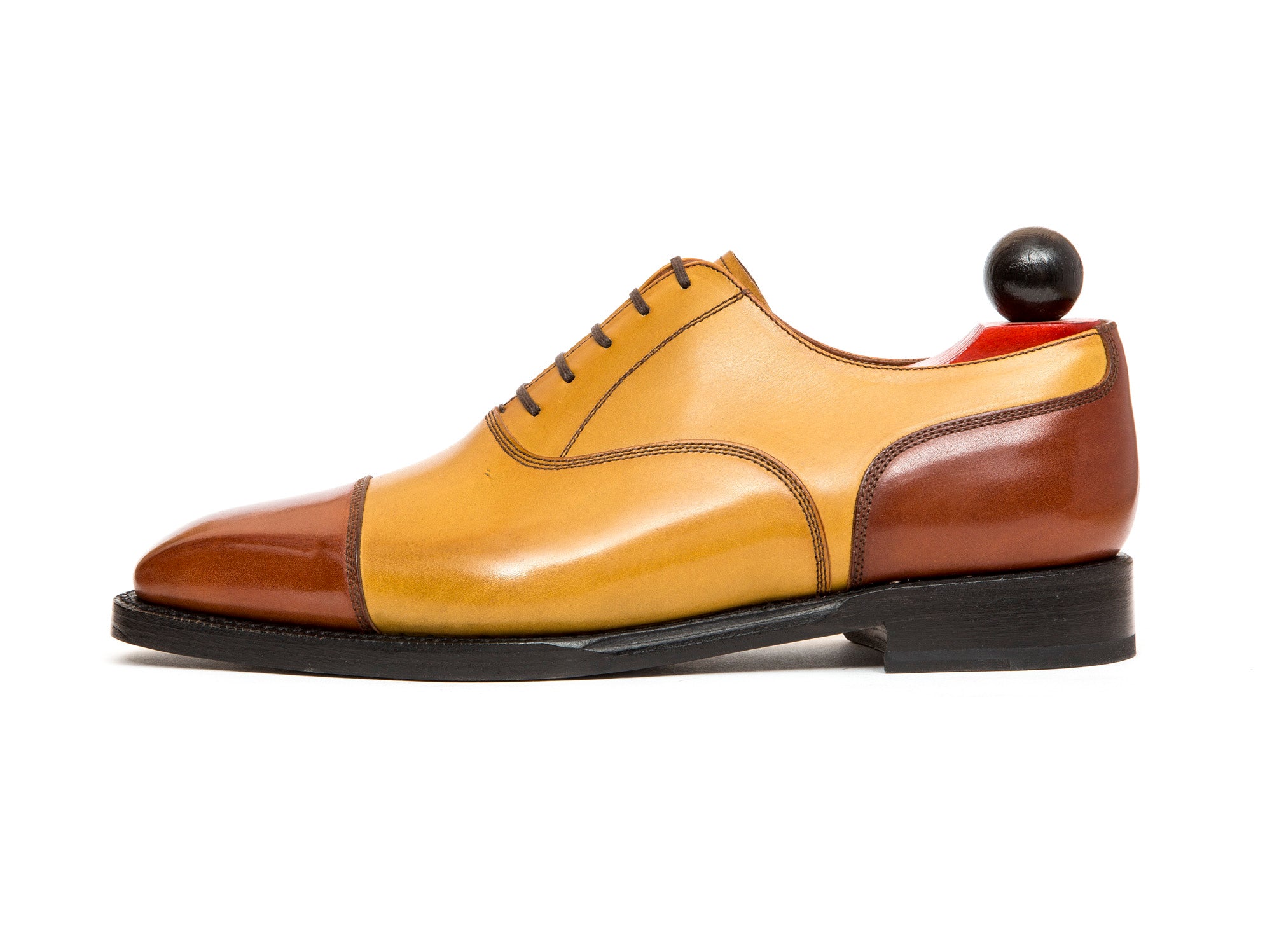 Magnolia - MTO - Cedar Calf / Shaded Tan Calf - MGF Last - Single Leather Sole-Made To Order Classic Captoe Cap Toe Oxfords-J.FitzPatrick Footwear