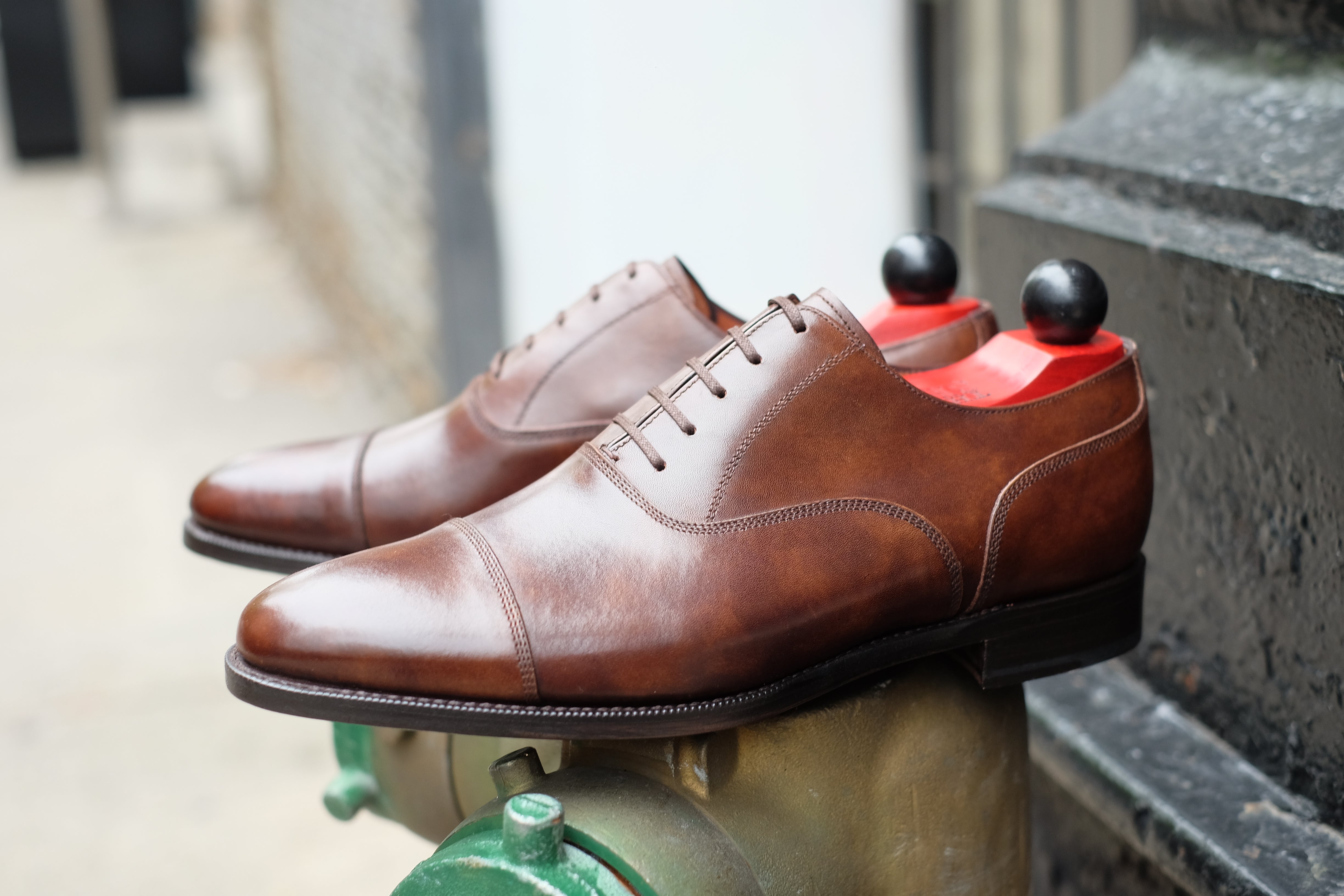 Magnolia - MTO - Copper Museum Calf - TMG Last - Single Leather Sole-Made To Order Classic Captoe Cap Toe Oxfords-J.FitzPatrick Footwear
