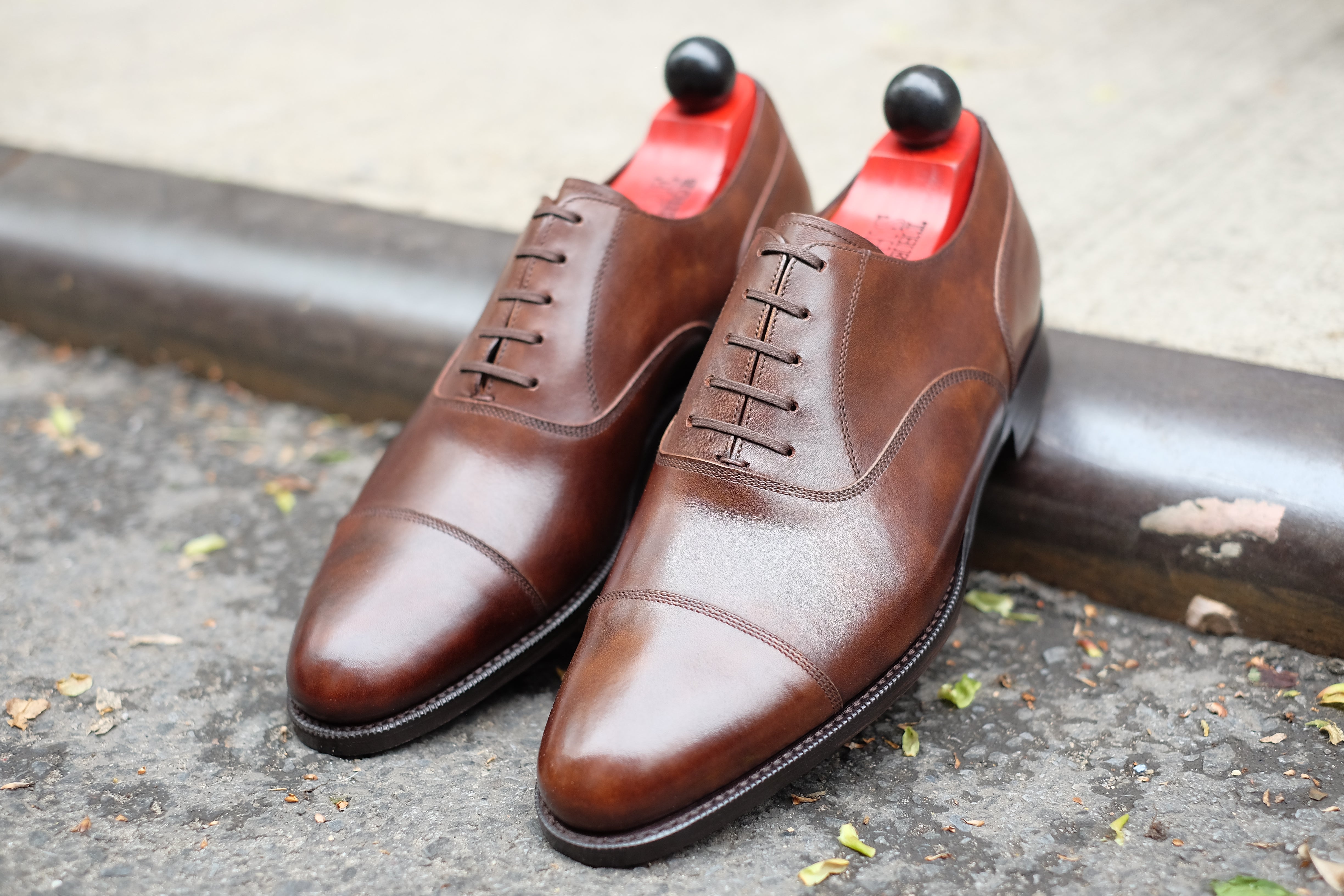 Magnolia - MTO - Copper Museum Calf - TMG Last - Single Leather Sole-Made To Order Classic Captoe Cap Toe Oxfords-J.FitzPatrick Footwear