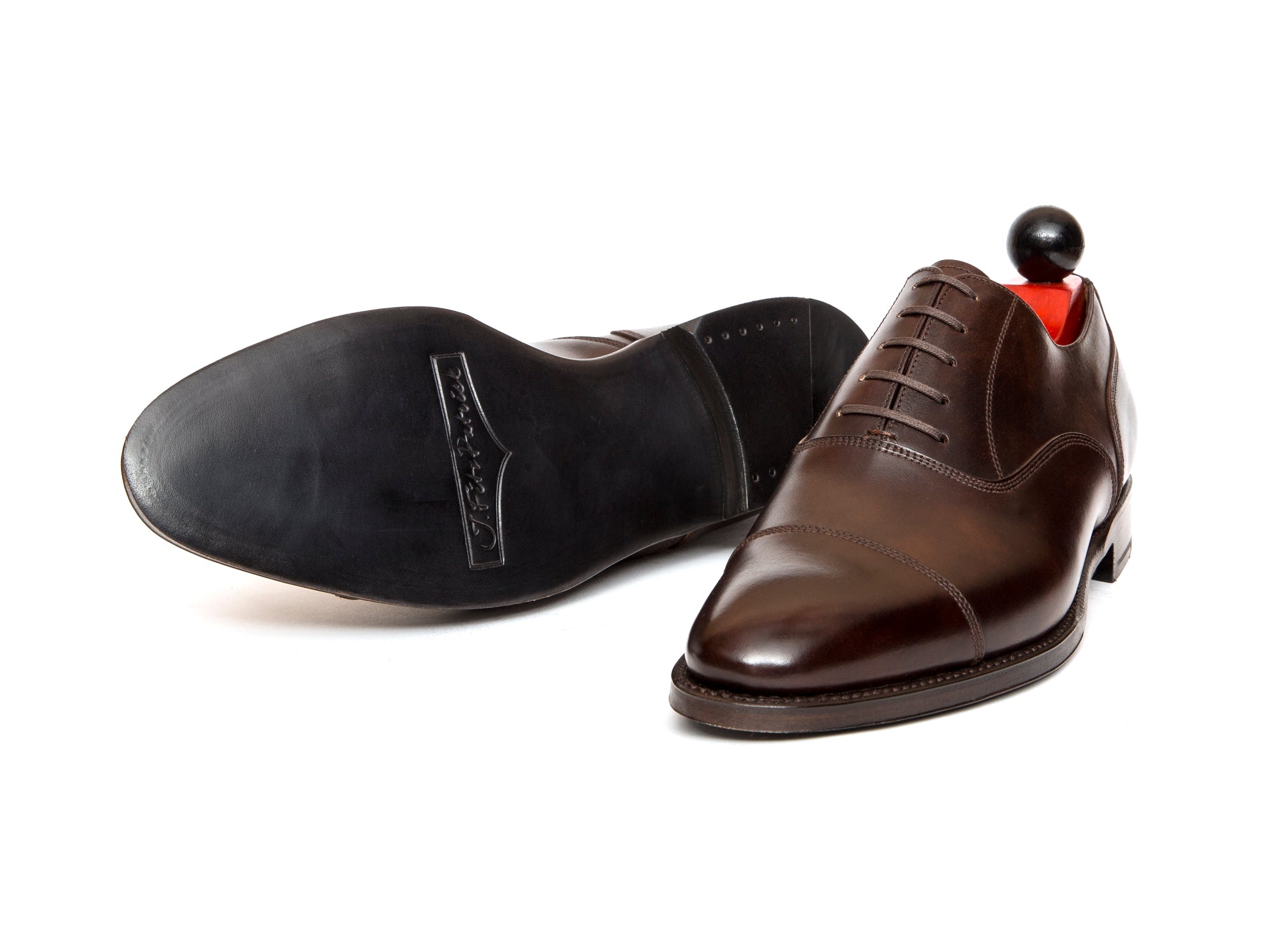 Magnolia - MTO - Dark Brown Museum Calf - MGF Last - Double Leather Sole-Made To Order Classic Captoe Cap Toe Oxfords-J.FitzPatrick Footwear