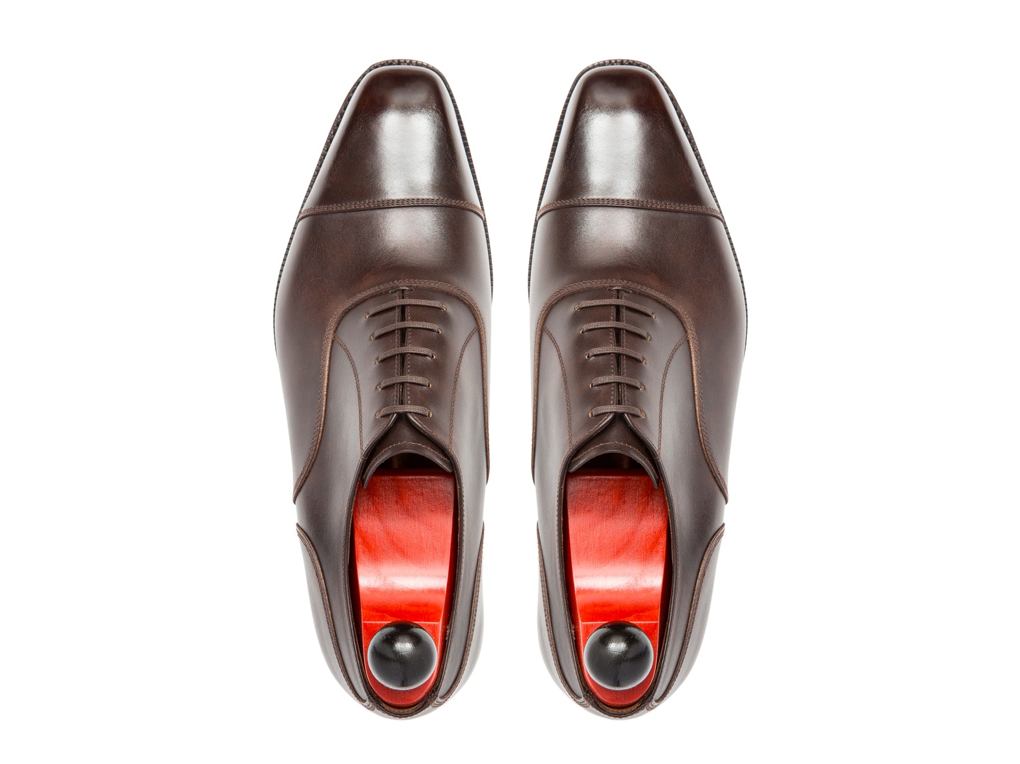 Magnolia - MTO - Dark Brown Museum Calf - MGF Last - Double Leather Sole-Made To Order Classic Captoe Cap Toe Oxfords-J.FitzPatrick Footwear