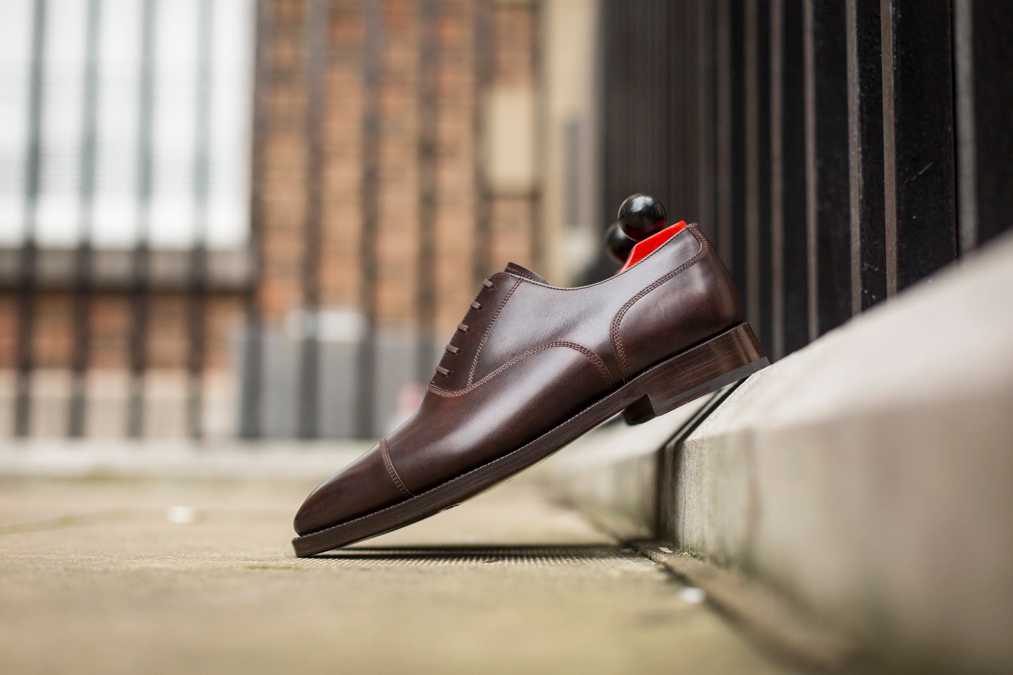 Magnolia - MTO - Dark Brown Museum Calf - MGF Last - Double Leather Sole-Made To Order Classic Captoe Cap Toe Oxfords-J.FitzPatrick Footwear