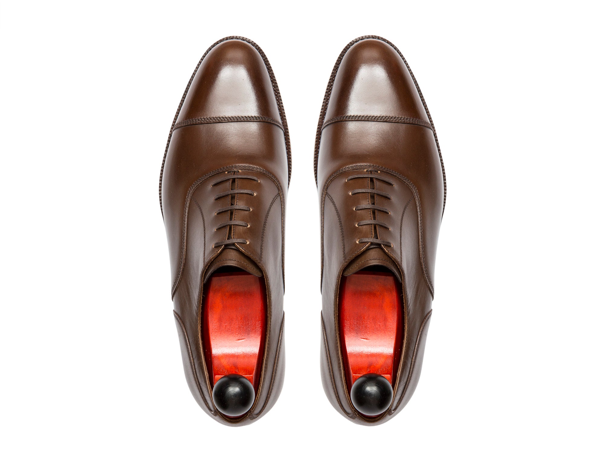 Magnolia - MTO - Mocha Calf - TMG Last - Single Leather Sole-Made To Order Classic Captoe Cap Toe Oxfords-J.FitzPatrick Footwear