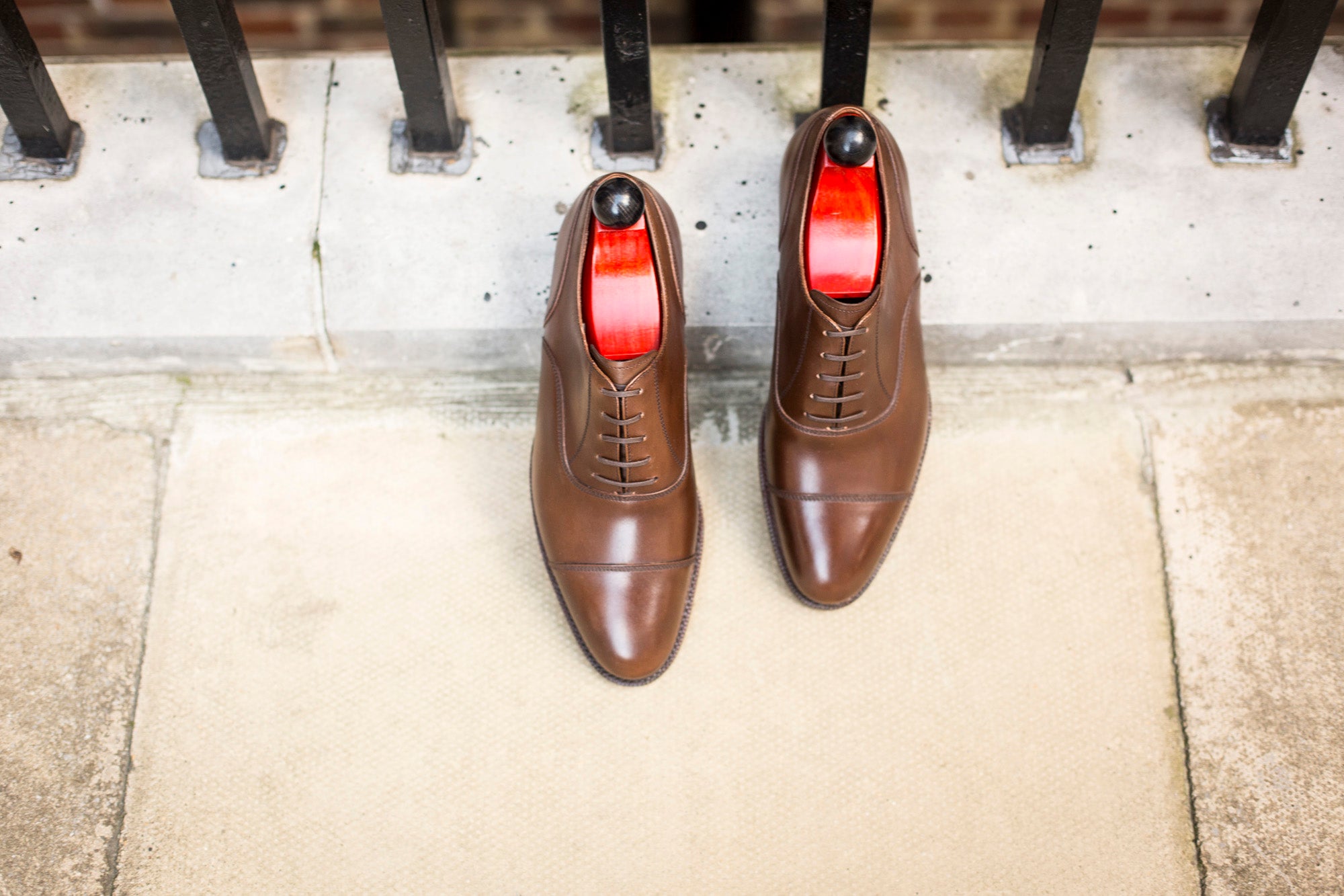 Magnolia - MTO - Mocha Calf - TMG Last - Single Leather Sole-Made To Order Classic Captoe Cap Toe Oxfords-J.FitzPatrick Footwear