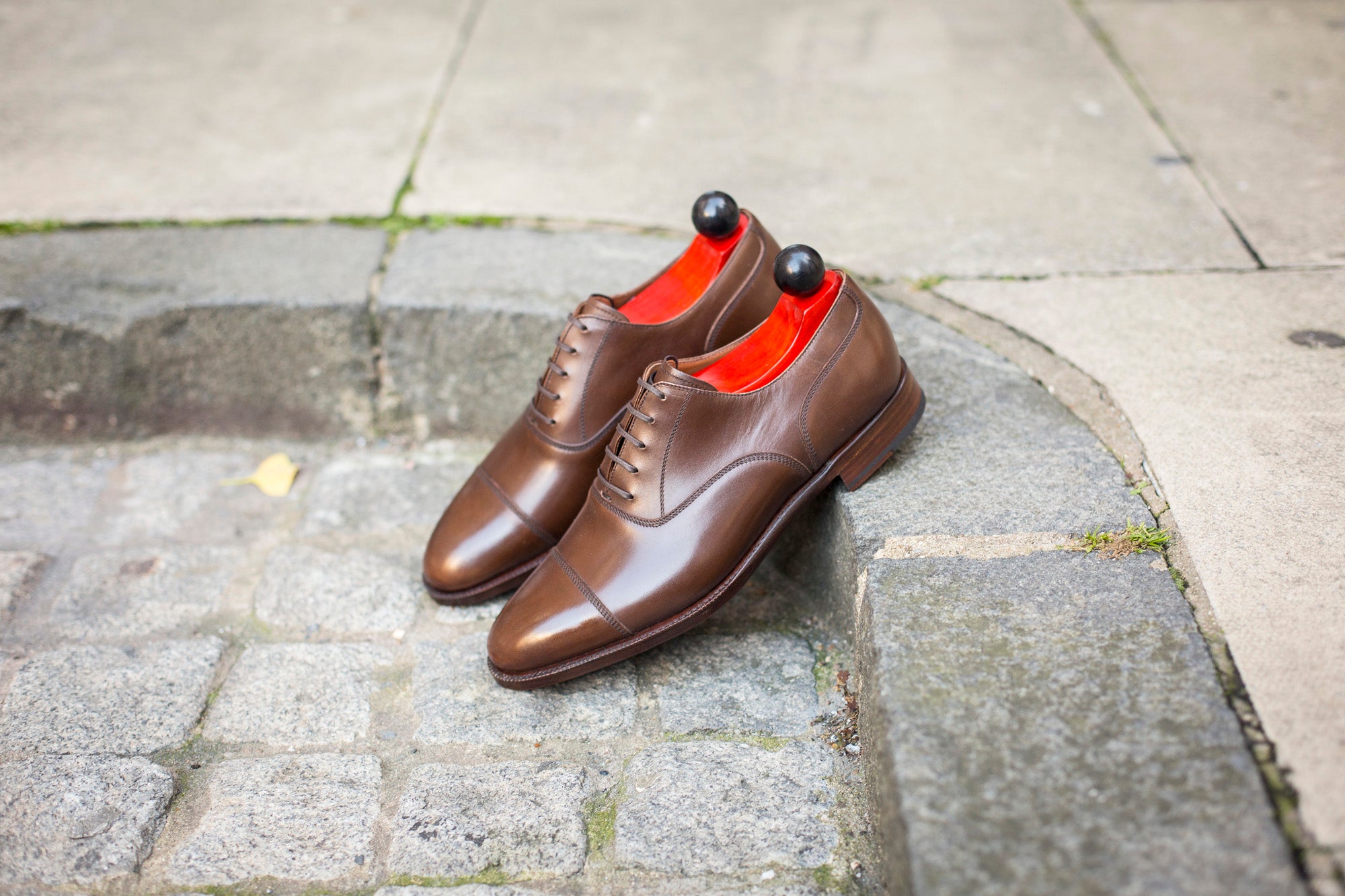 Magnolia - MTO - Mocha Calf - TMG Last - Single Leather Sole-Made To Order Classic Captoe Cap Toe Oxfords-J.FitzPatrick Footwear
