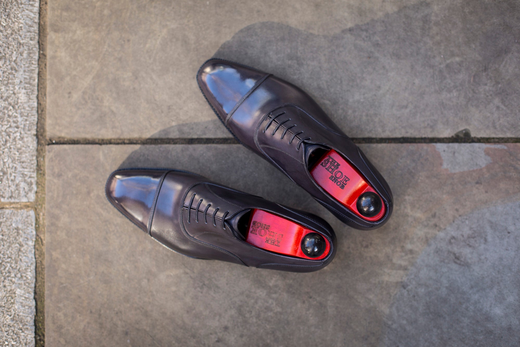 Magnolia - MTO - Shaded Grey Calf - LPB Last - Double Leather Sole-Made To Order Classic Captoe Cap Toe Oxfords-J.FitzPatrick Footwear