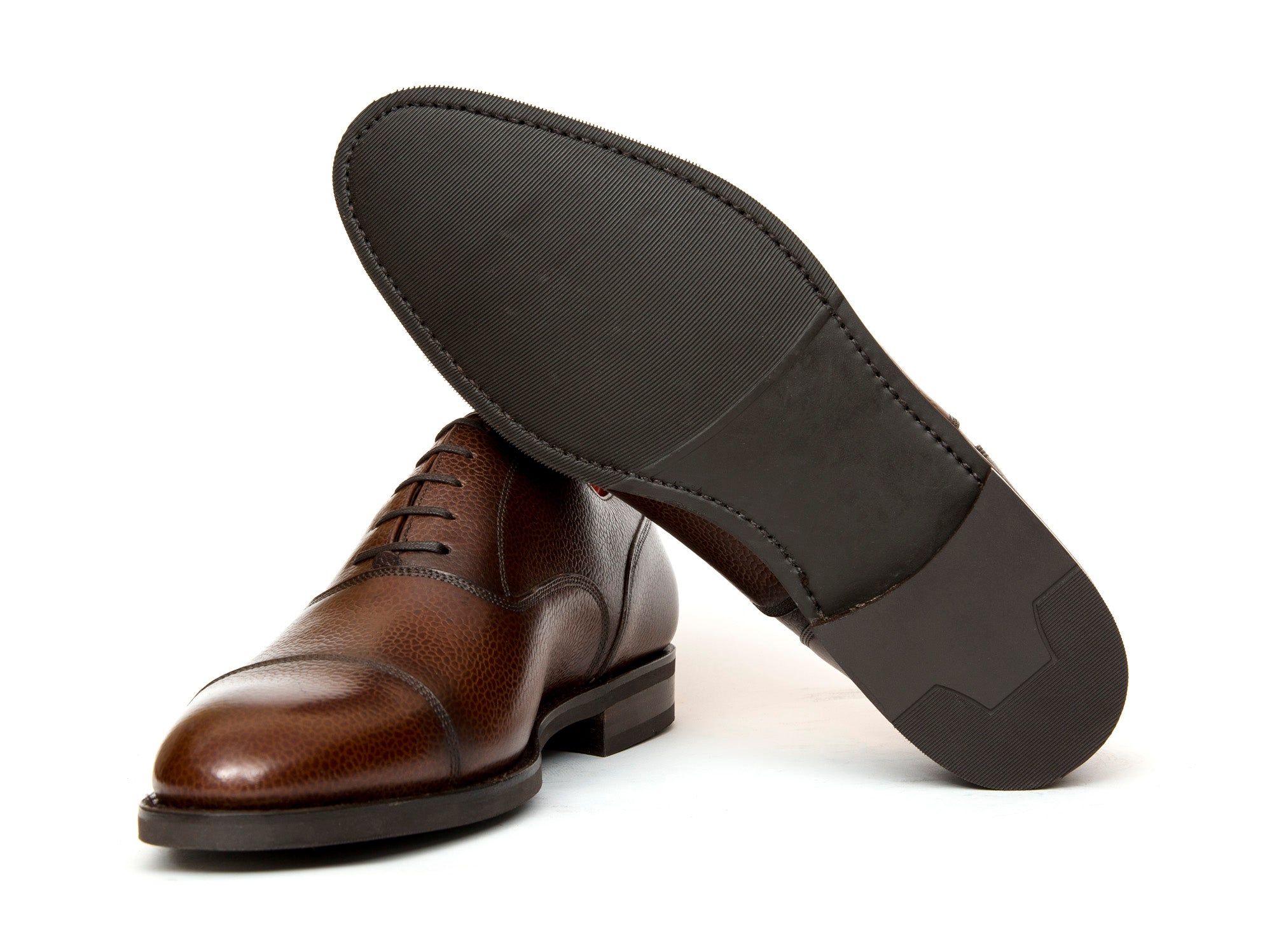 Magnolia - MTO - Soft Brown Grain - TMG Last - City Rubber Sole-Made To Order Classic Captoe Cap Toe Oxfords-J.FitzPatrick Footwear