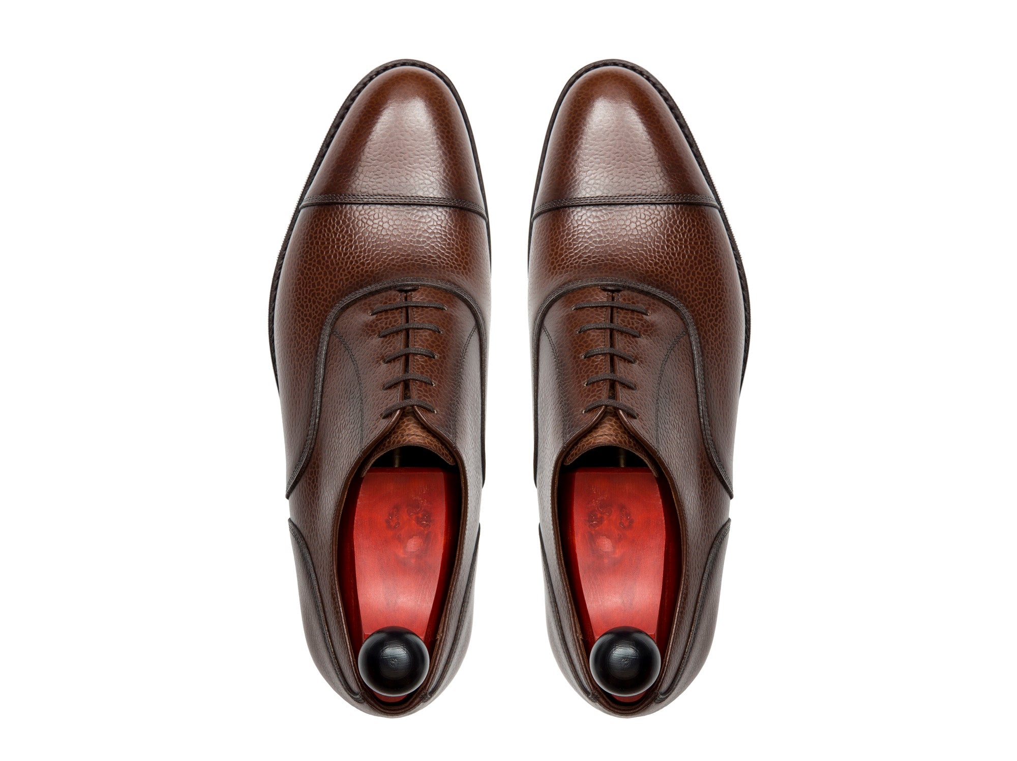 Magnolia - MTO - Soft Brown Grain - TMG Last - City Rubber Sole-Made To Order Classic Captoe Cap Toe Oxfords-J.FitzPatrick Footwear