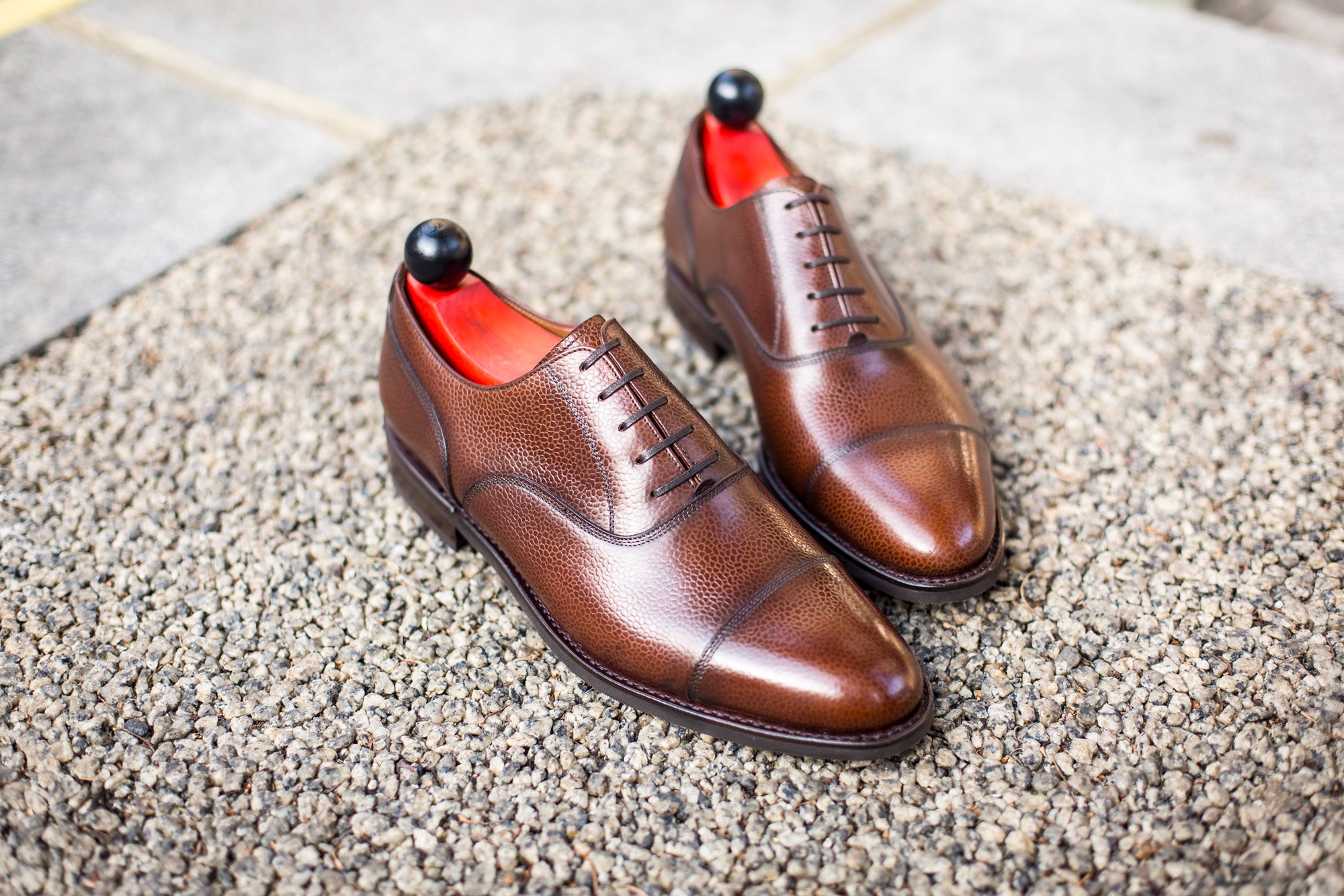 Magnolia - MTO - Soft Brown Grain - TMG Last - City Rubber Sole-Made To Order Classic Captoe Cap Toe Oxfords-J.FitzPatrick Footwear