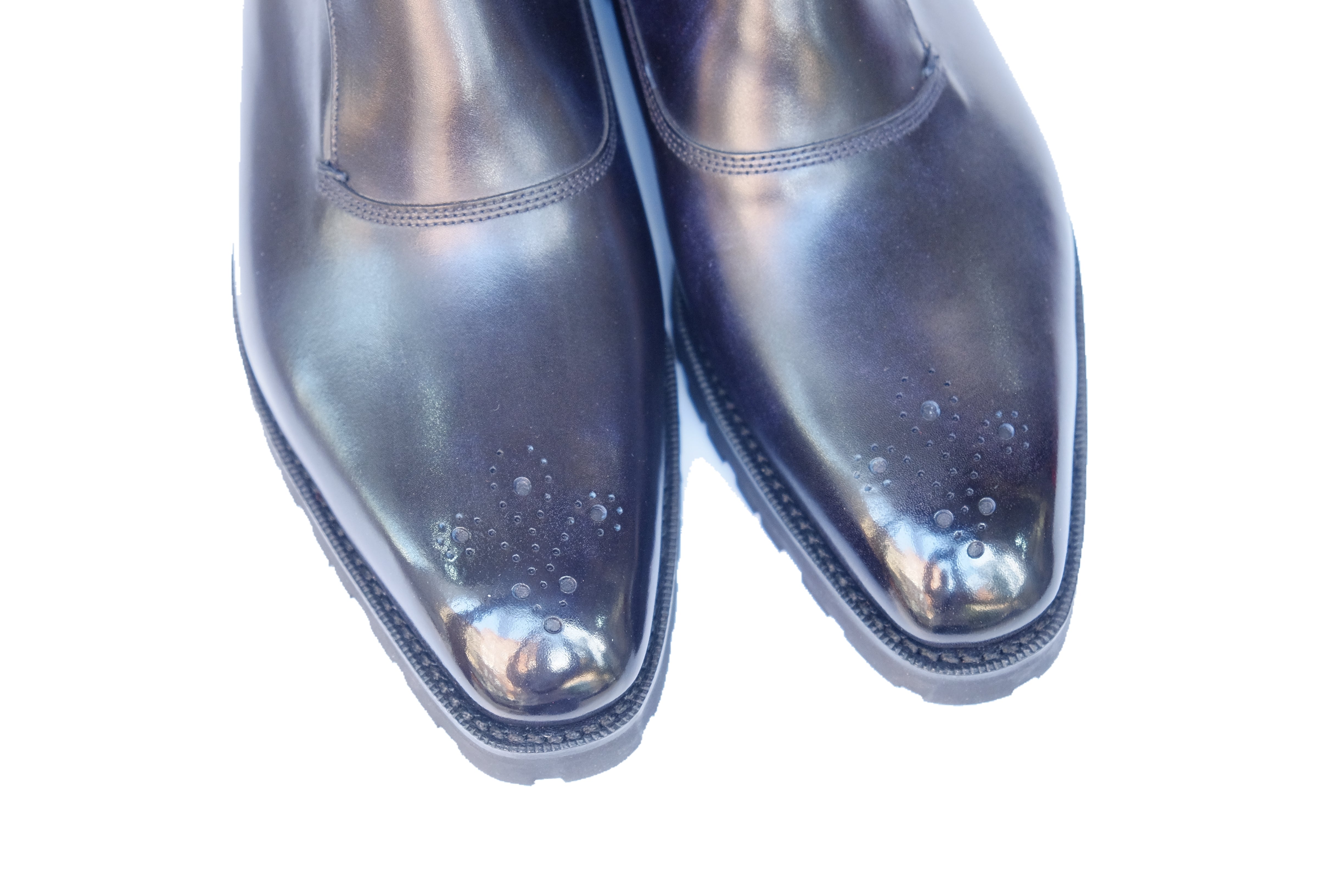 Martel - MTO - Navy Museum Calf-Made To Order Single Monkstrap Medallion-J.FitzPatrick Footwear