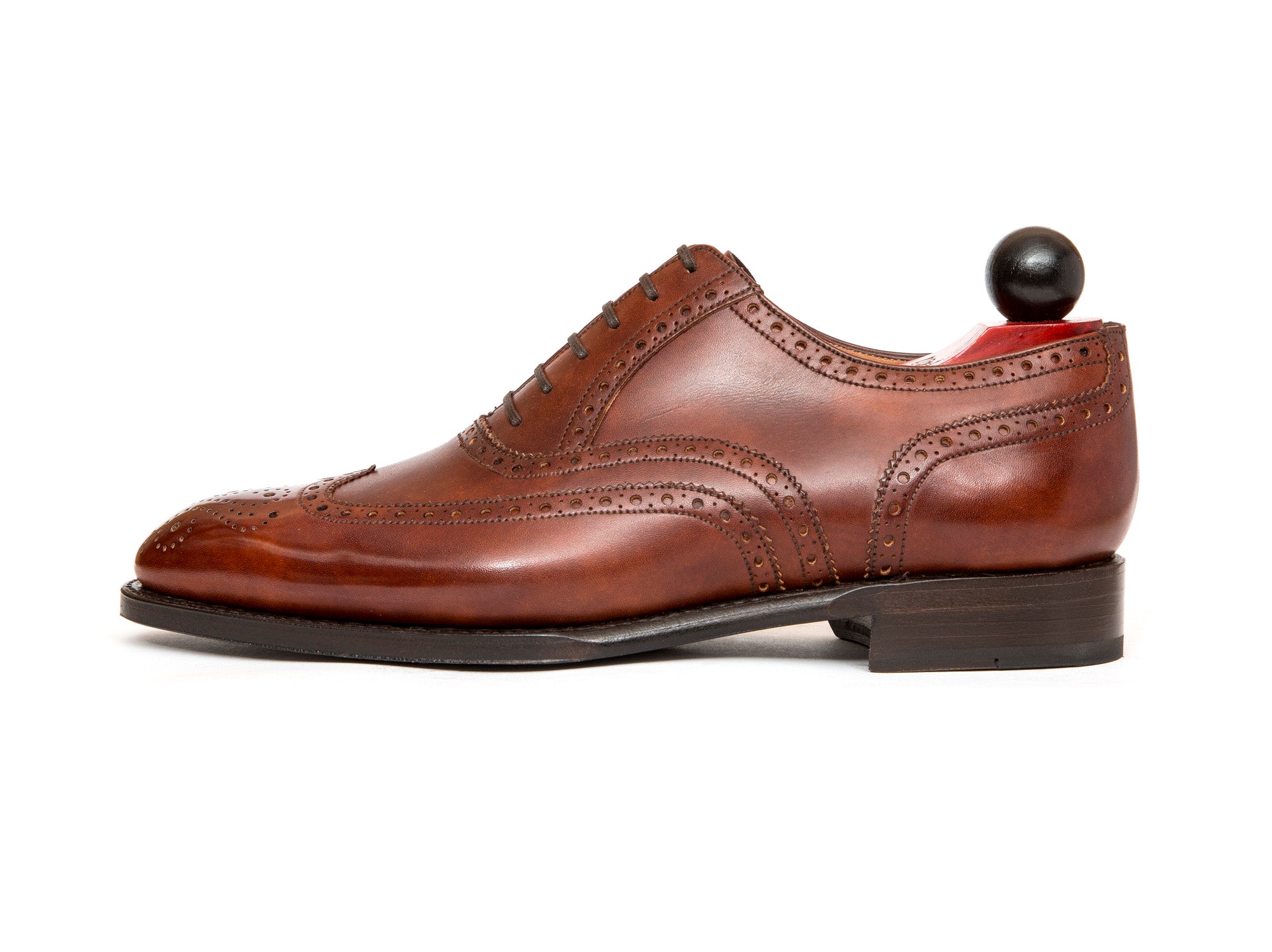 McClure - MTO - Gold Museum Calf - NGT Last - Single Leather Sole-Made To Order Wingtip Brogue Oxfords-J.FitzPatrick Footwear