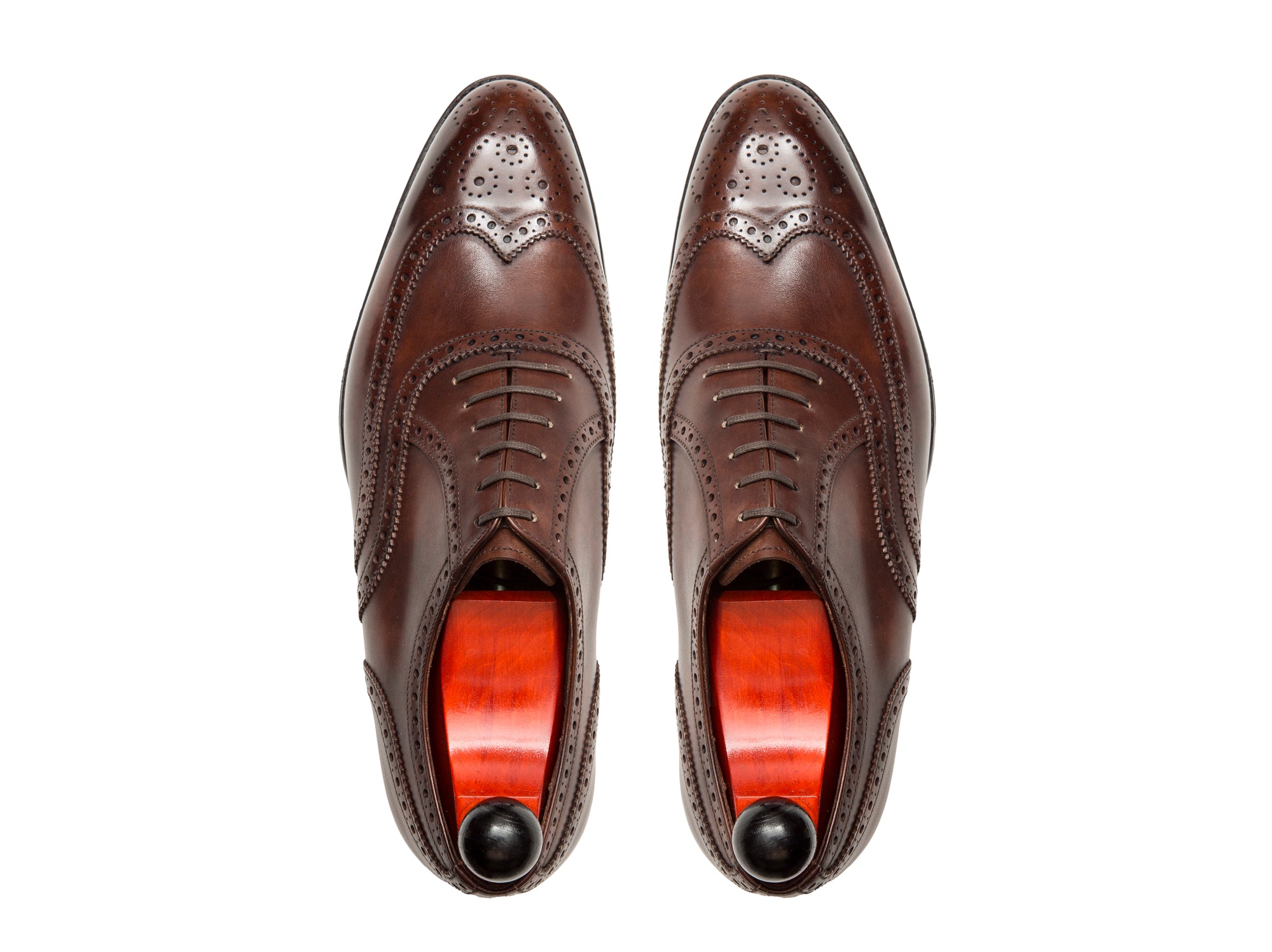 McClure - MTO - Walnut Museum Calf - NGT Last - Single Leather Sole-Made To Order Wingtip Brogue Oxfords-J.FitzPatrick Footwear
