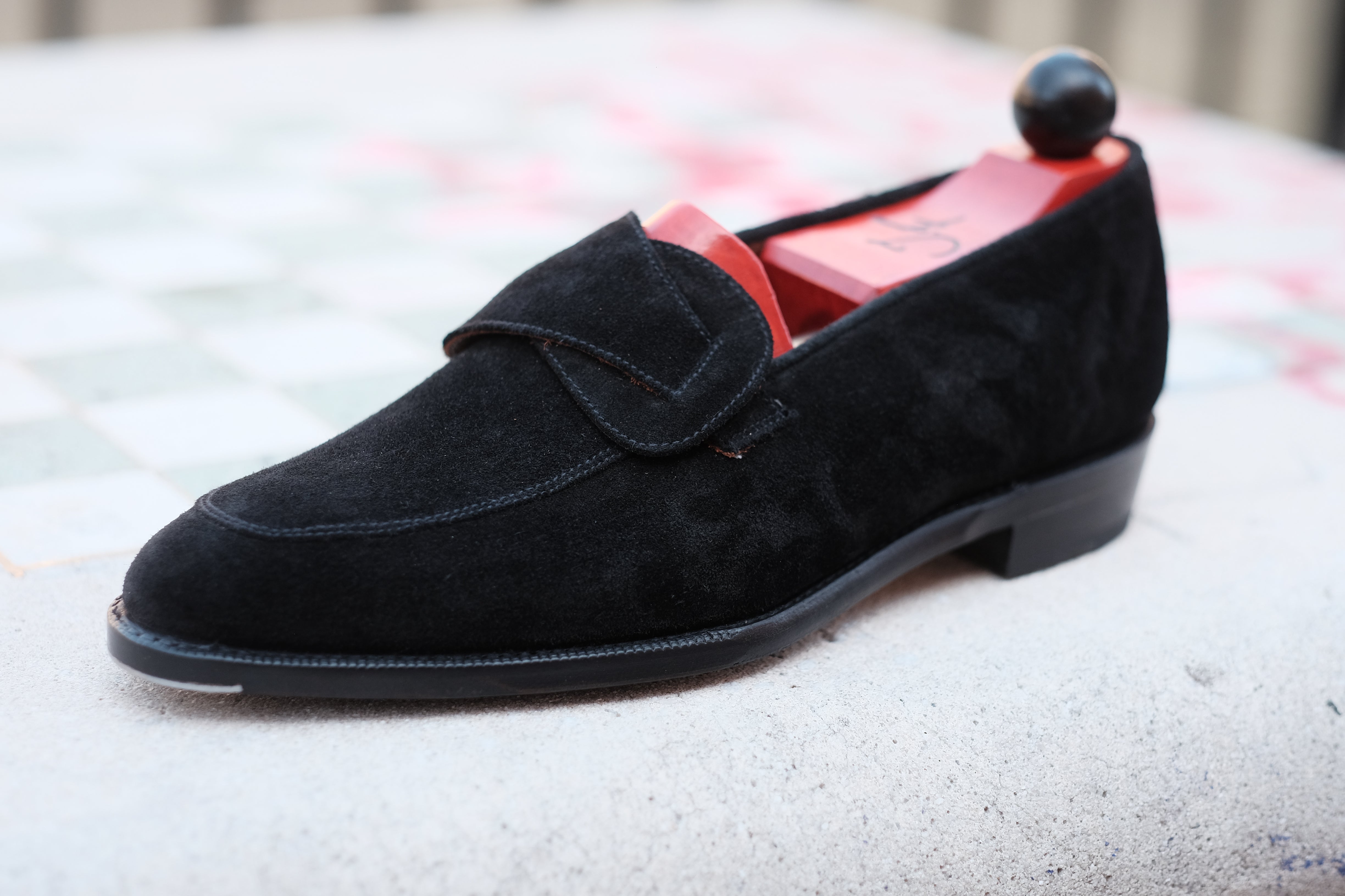 Meridian - Black Suede-Butterfly Loafers-J.FitzPatrick Footwear