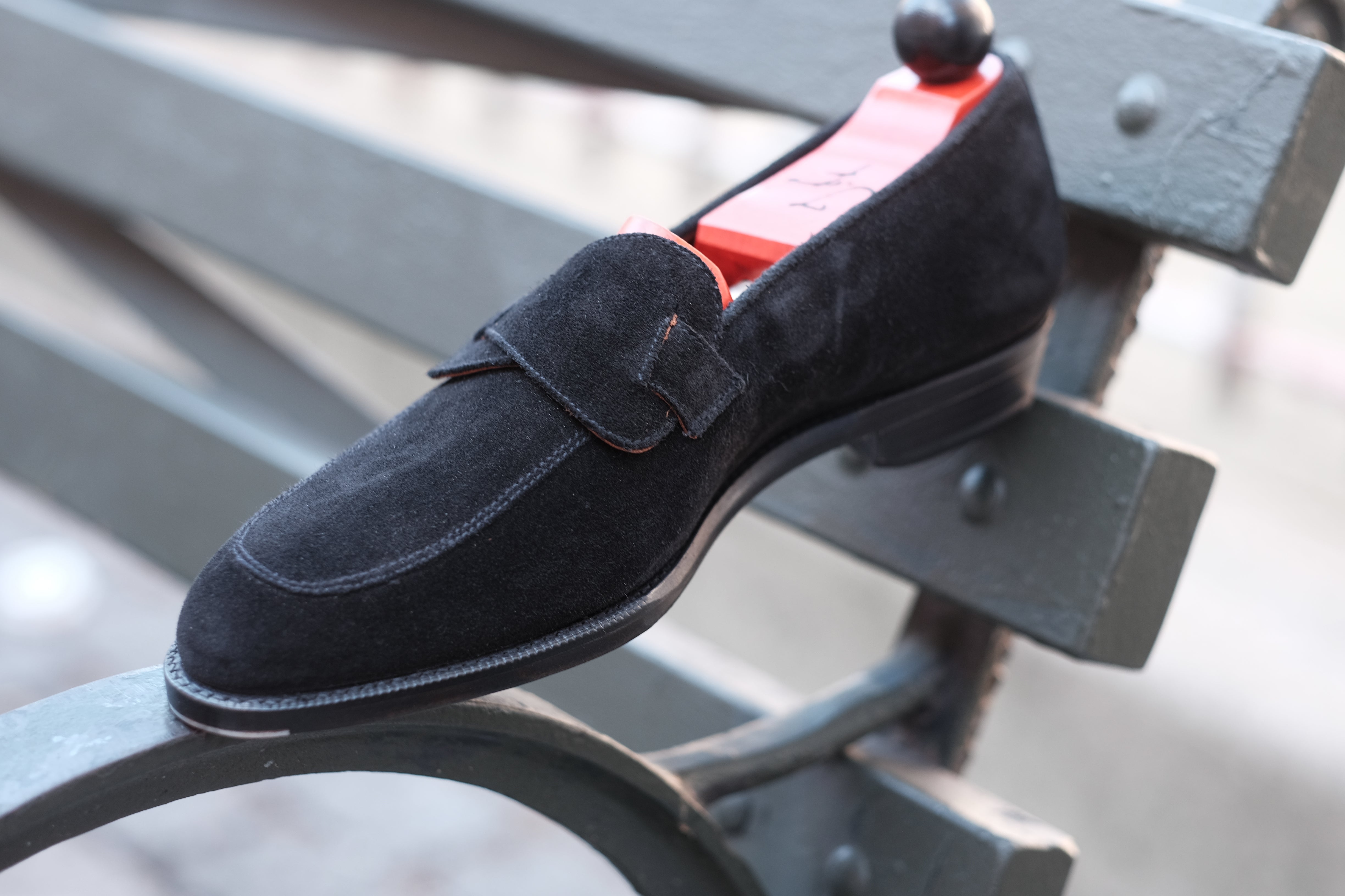 Meridian - Black Suede-Butterfly Loafers-J.FitzPatrick Footwear