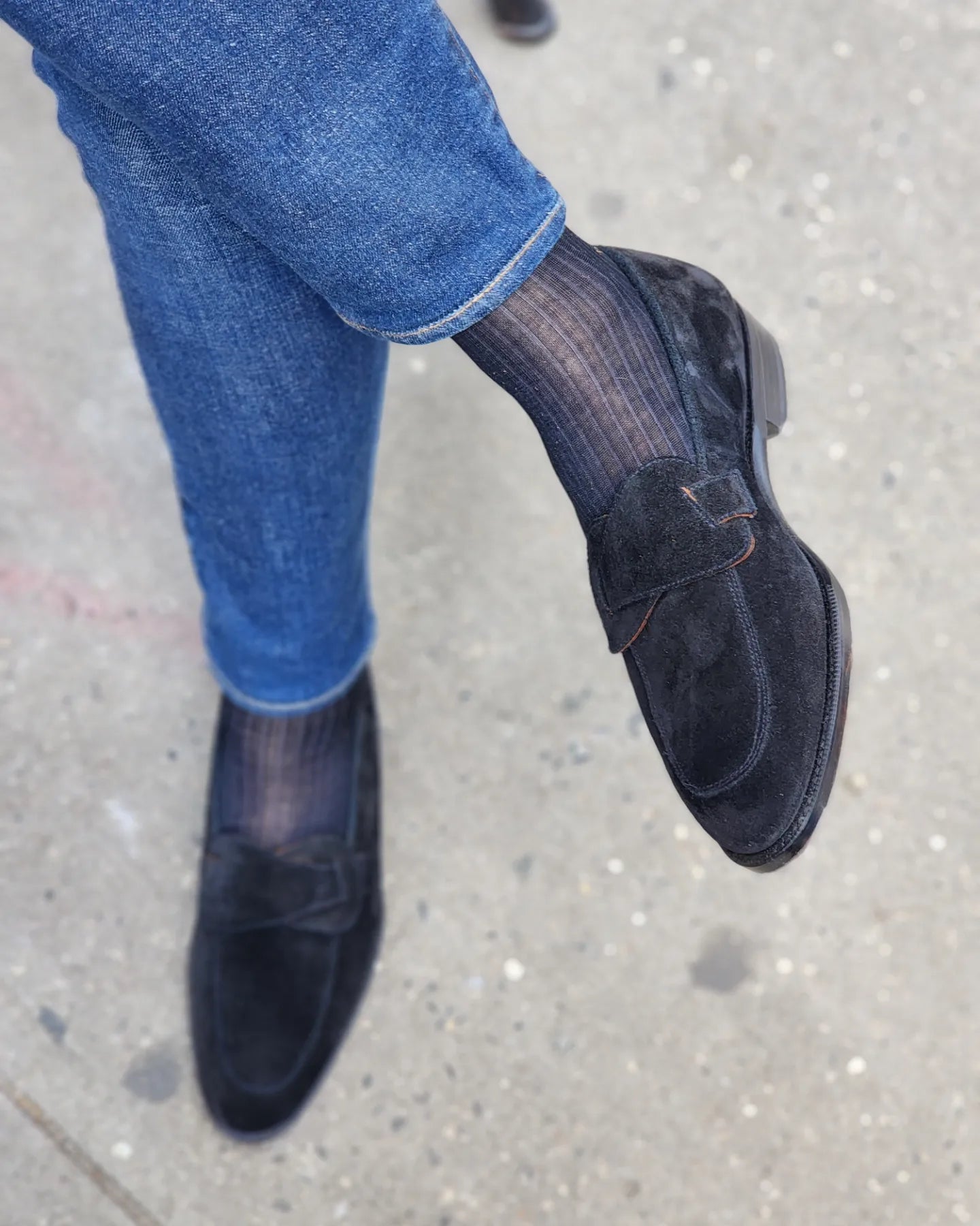 Meridian - Black Suede-Butterfly Loafers-J.FitzPatrick Footwear