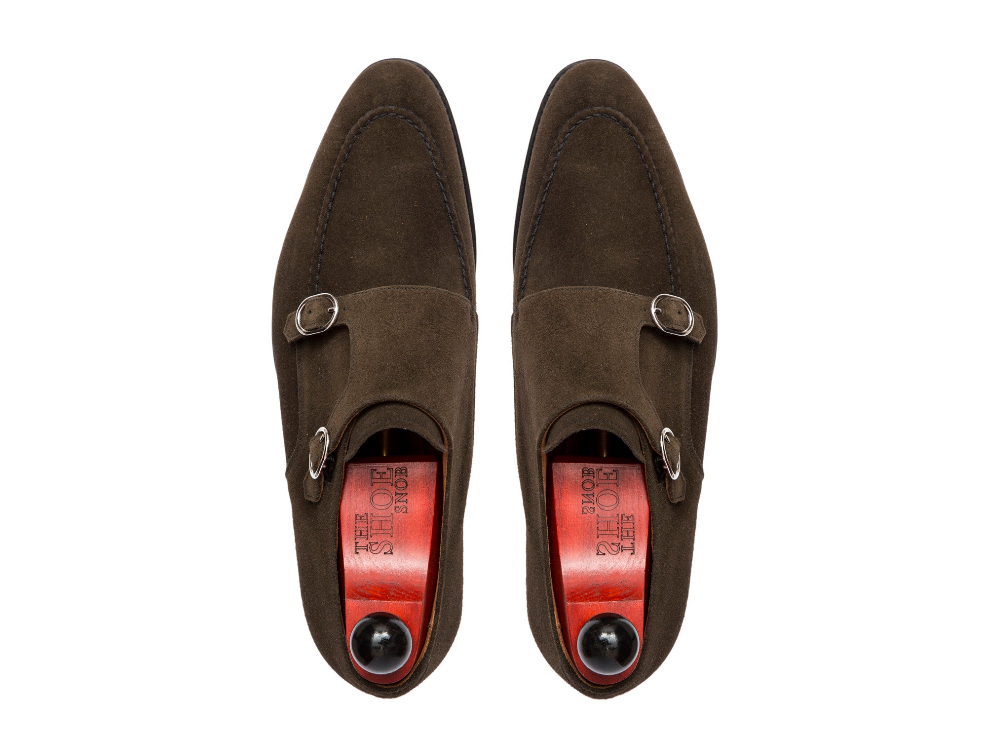 Montlake - MTO - Moss Suede-Made To Order Double Monkstrap Hand Stitched-J.FitzPatrick Footwear