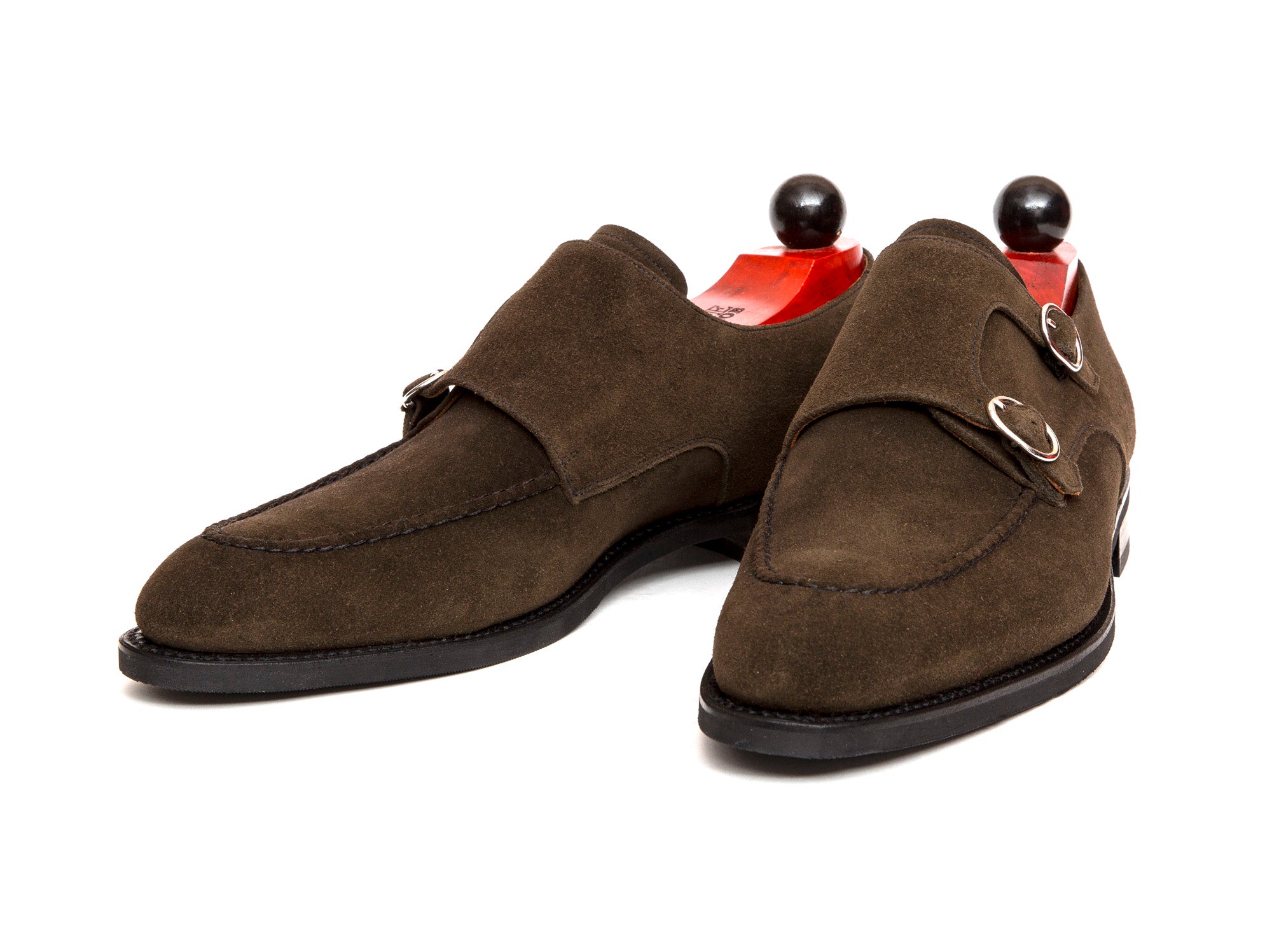 Montlake - MTO - Moss Suede-Made To Order Double Monkstrap Hand Stitched-J.FitzPatrick Footwear