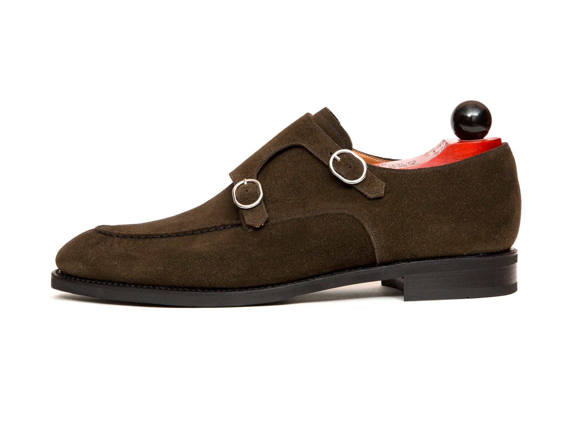 Montlake - MTO - Moss Suede-Made To Order Double Monkstrap Hand Stitched-J.FitzPatrick Footwear
