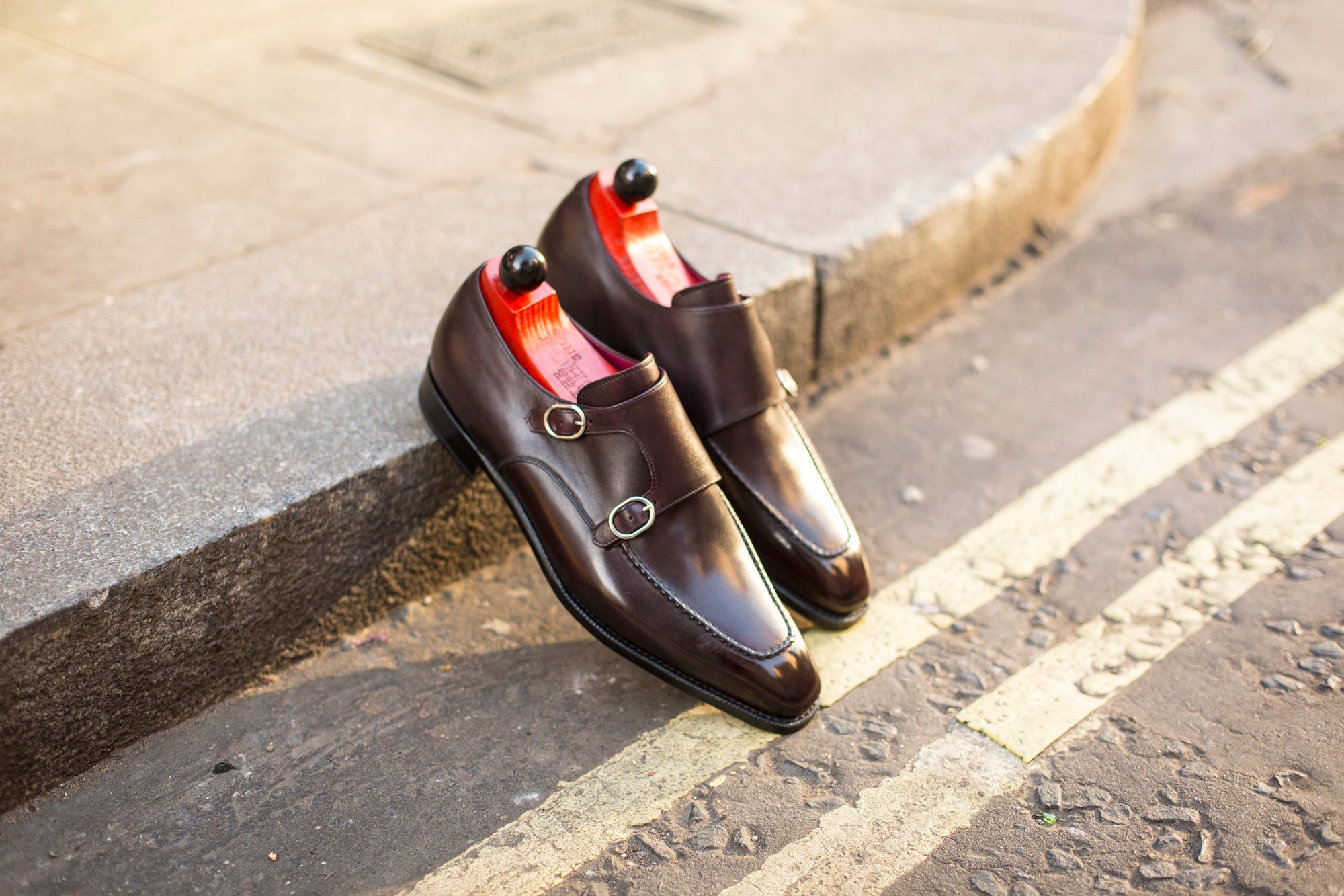 Montlake - MTO - Sangria Calf-Made To Order Double Monkstrap Hand Stitched-J.FitzPatrick Footwear