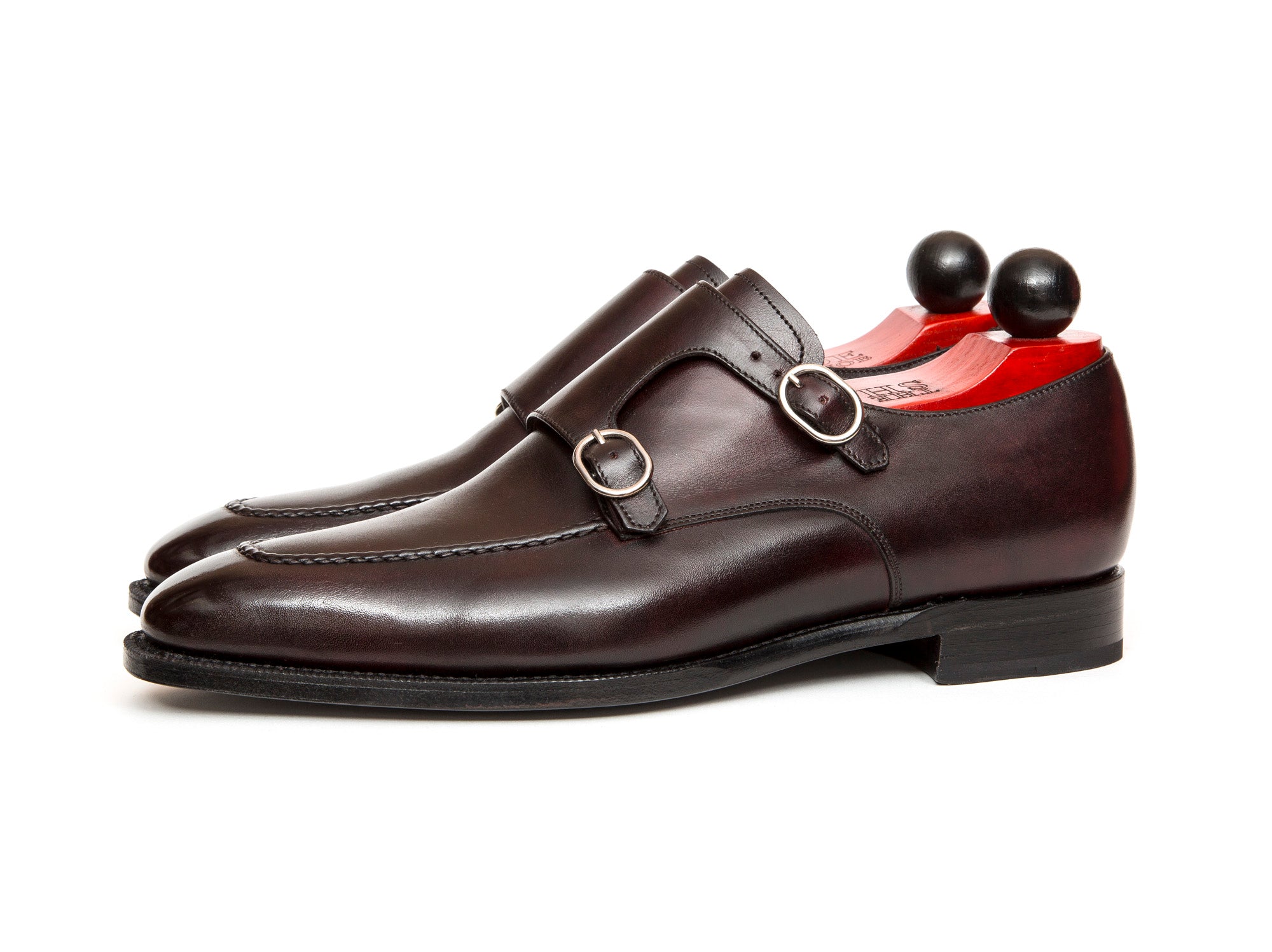 Montlake - MTO - Sangria Calf-Made To Order Double Monkstrap Hand Stitched-J.FitzPatrick Footwear