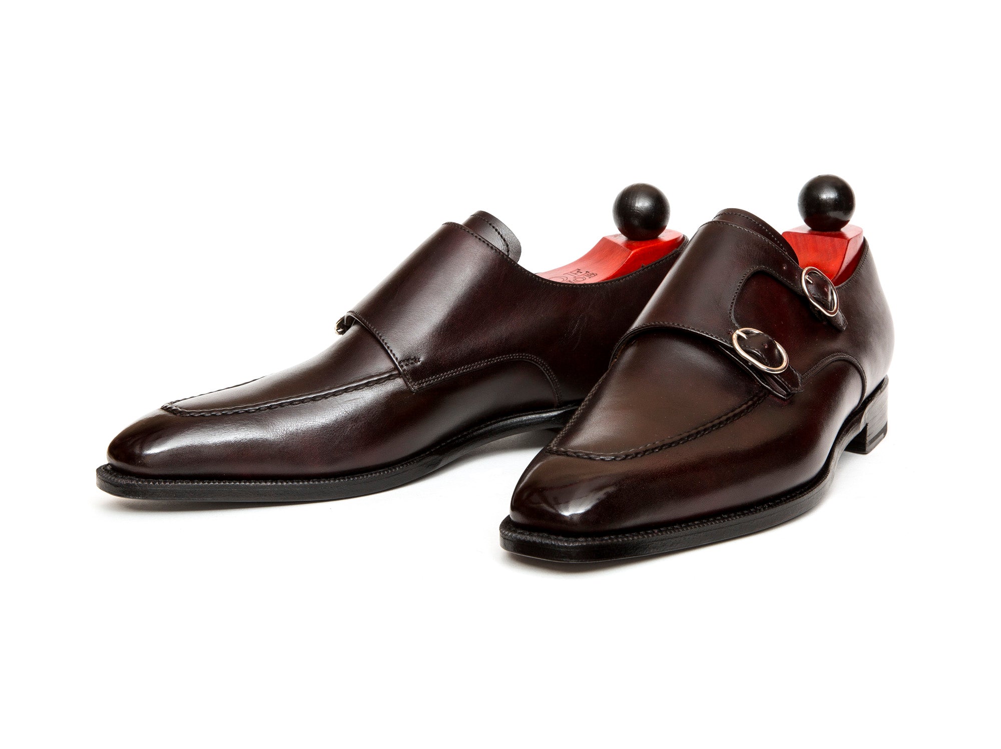Montlake - MTO - Sangria Calf-Made To Order Double Monkstrap Hand Stitched-J.FitzPatrick Footwear