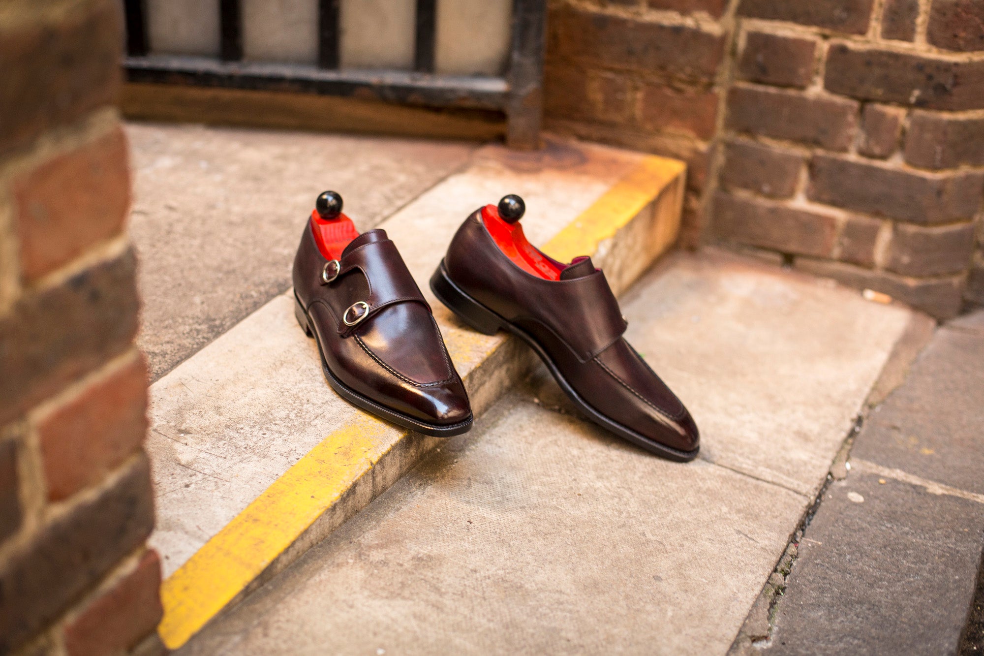 Montlake - MTO - Sangria Calf-Made To Order Double Monkstrap Hand Stitched-J.FitzPatrick Footwear